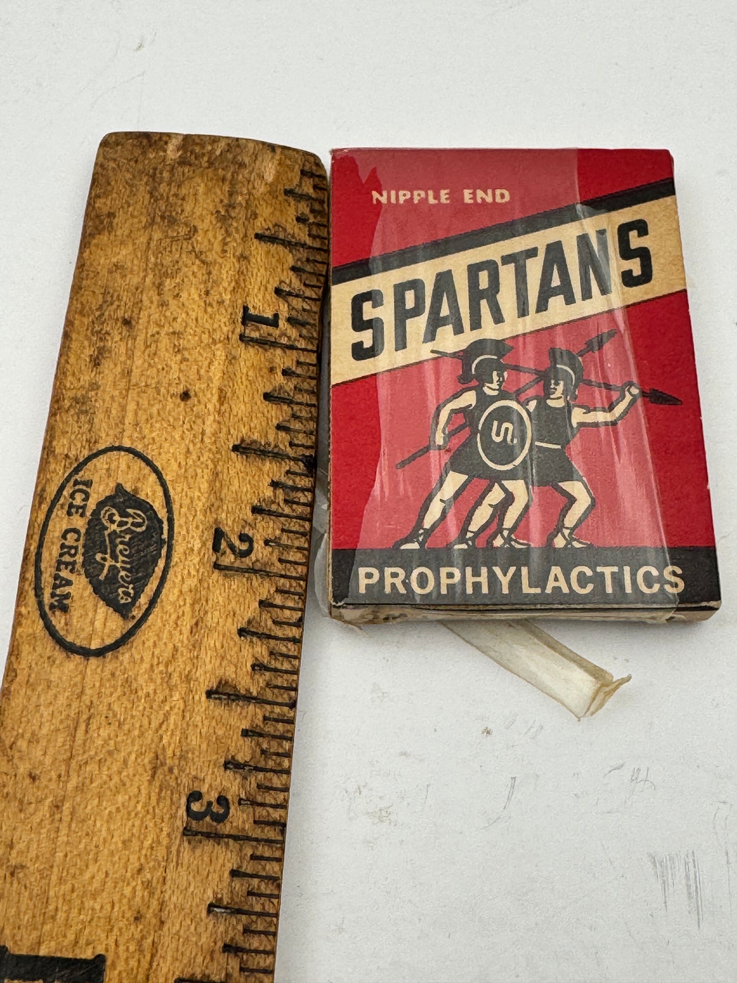 Vintage Spartans Condom Pack Full Unused Roman Theme