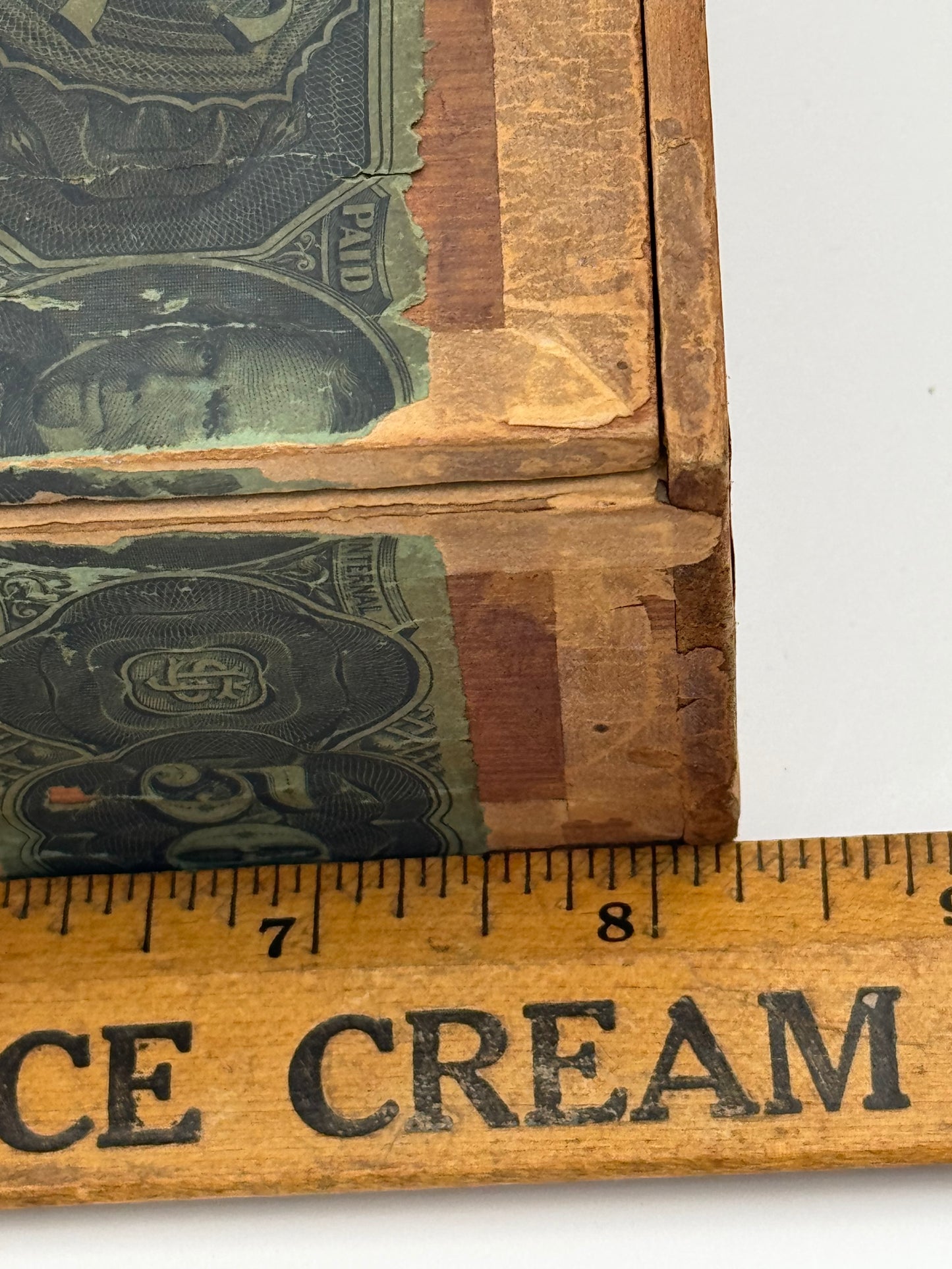 Vintage Cigar Box Sweet Lilian Top Torn RARE