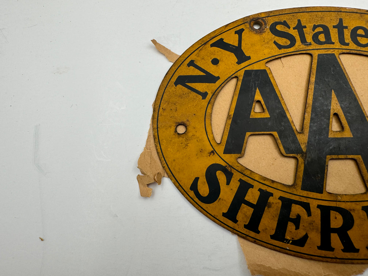 Vintage License Plate Topper Sherrill NY