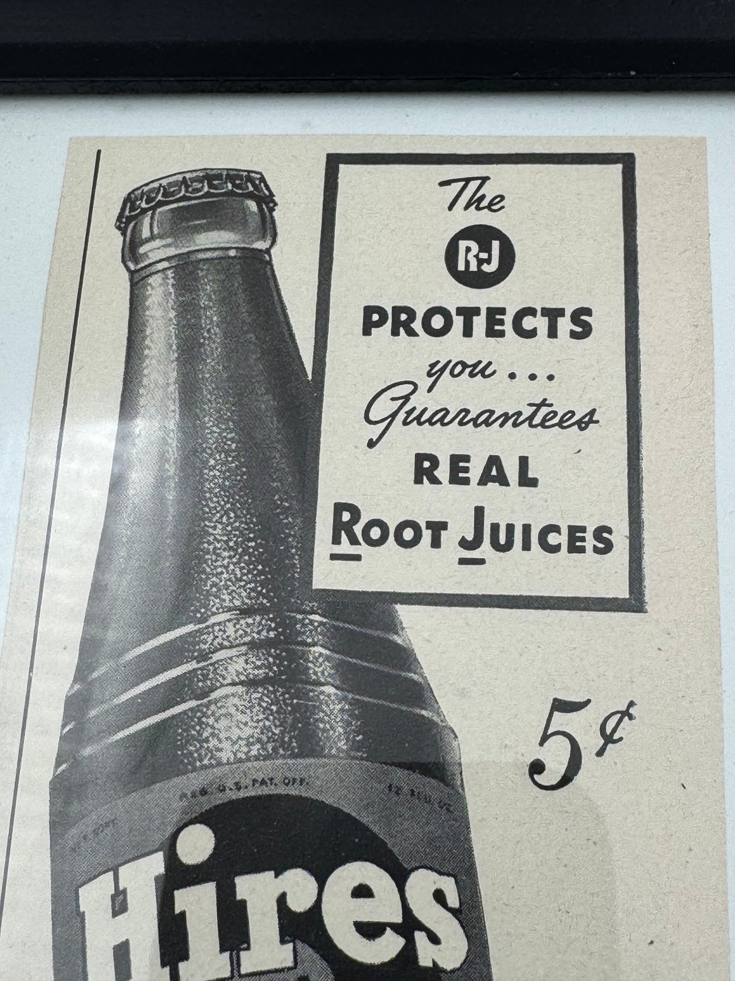 Vintage Hires Root Beer 5 Cent Ad