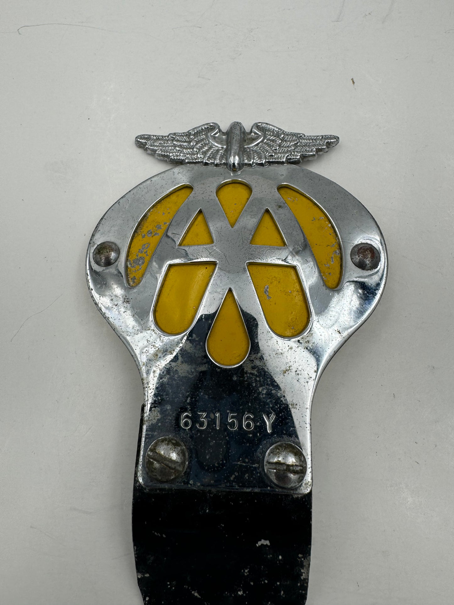 Vintage AMA Motorcycle License Plate Topper