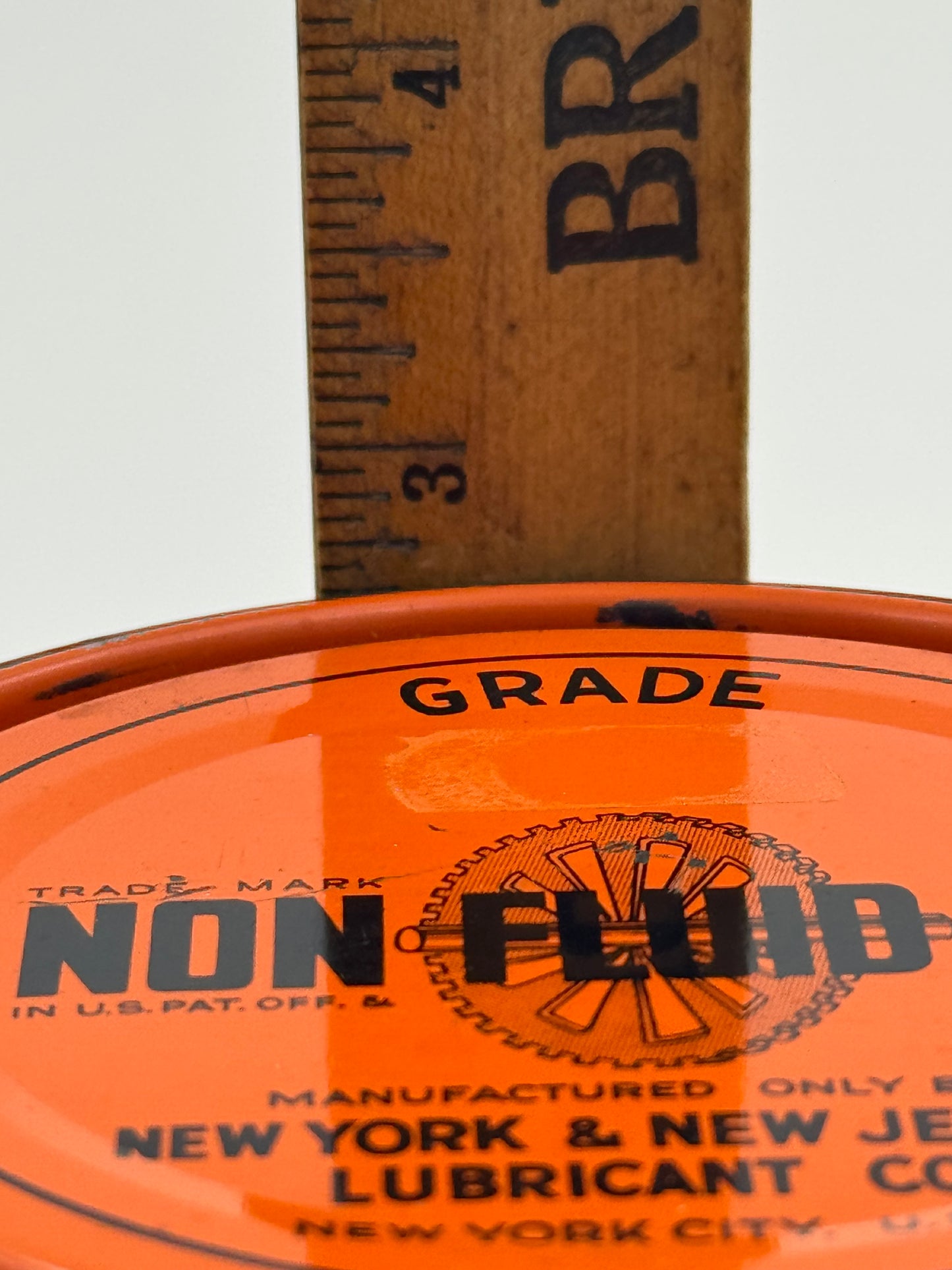 Vintage Oil Can Non Fluid Paper Label NOS