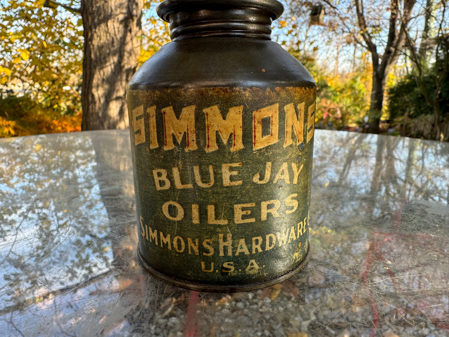 Vintage Oil Can Blue Jay Oiler