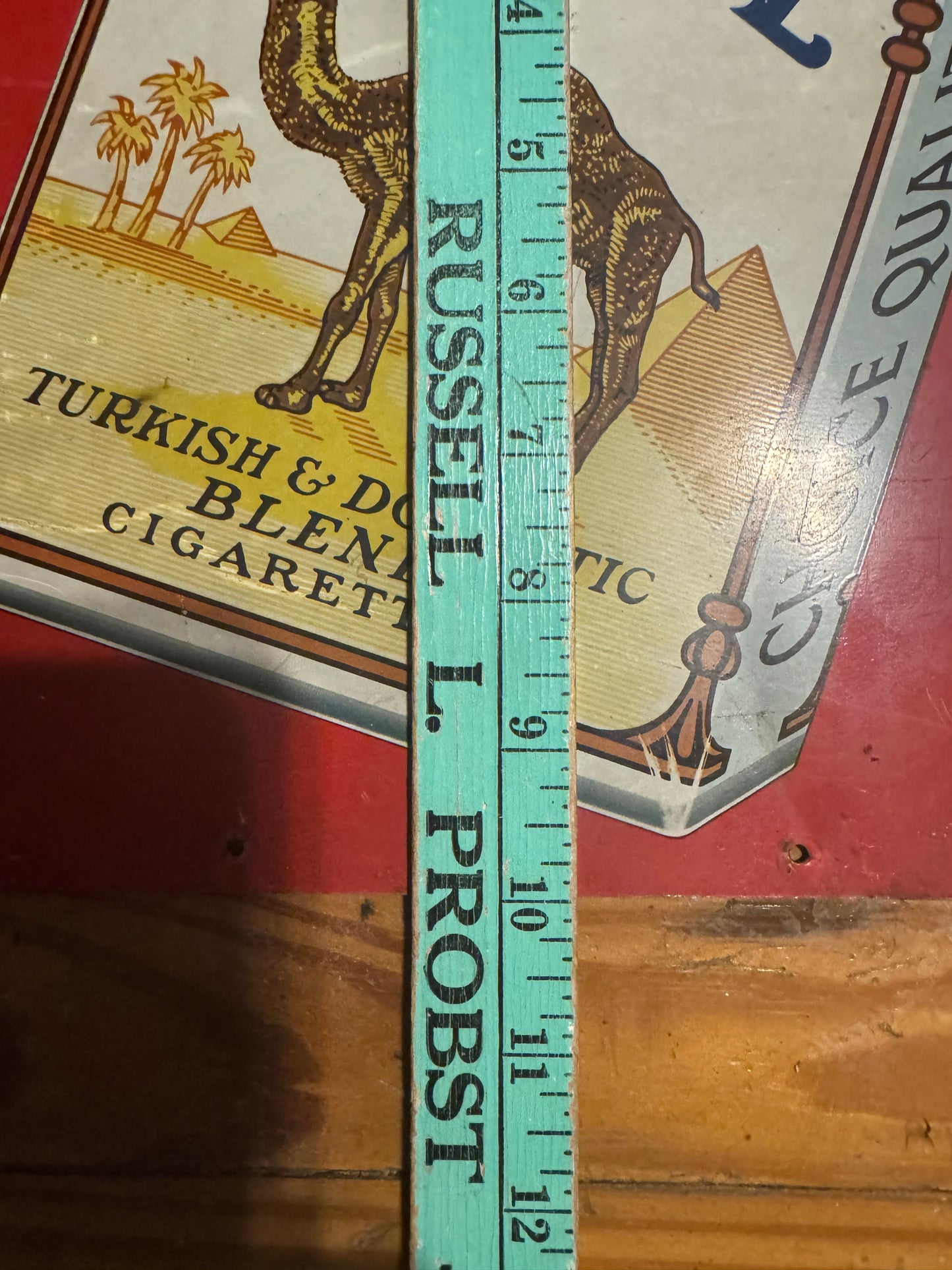 Vintage Camel Sign Tin So Mild So Good