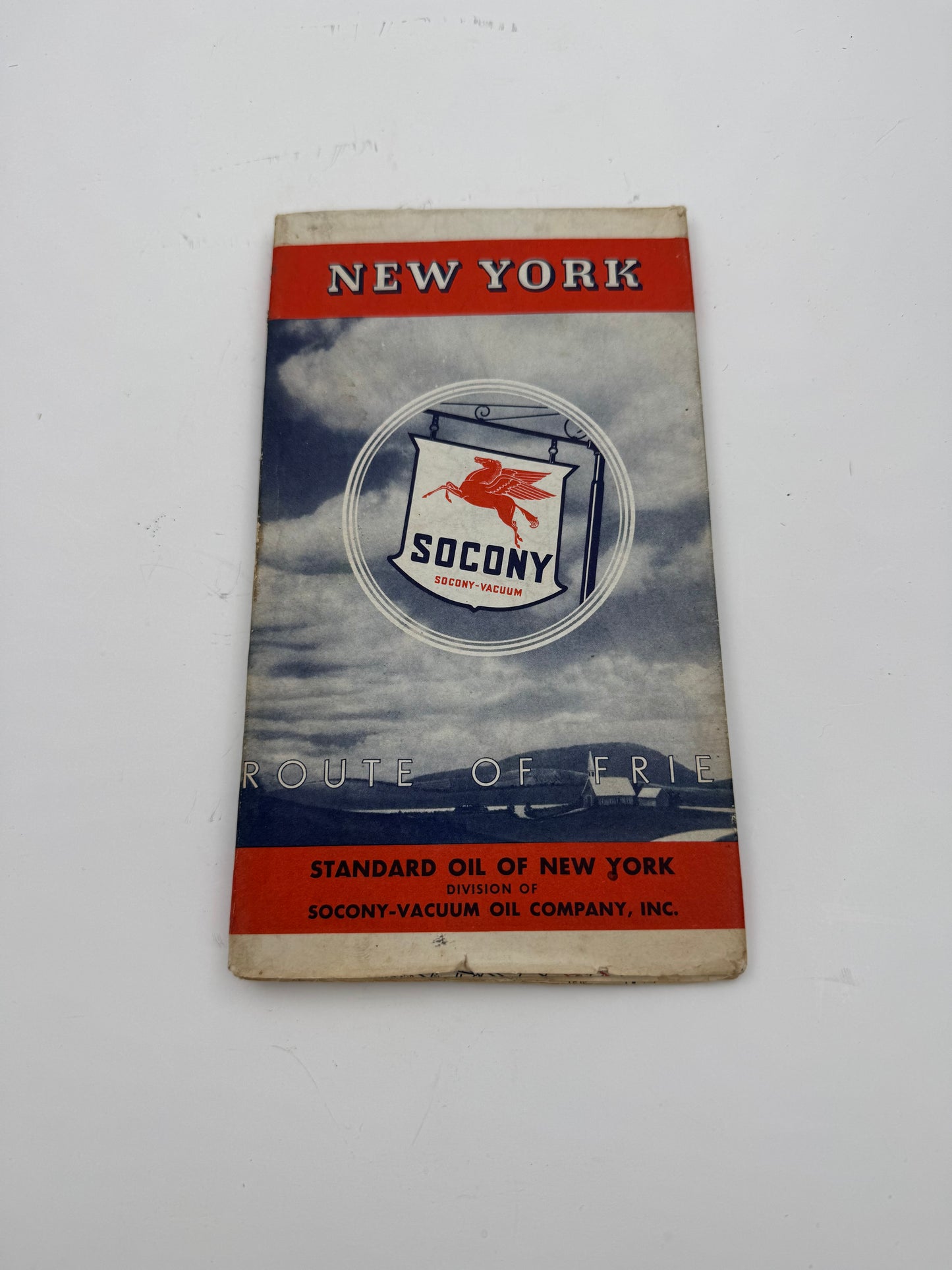Vintage Roadmap Socony New York 1937