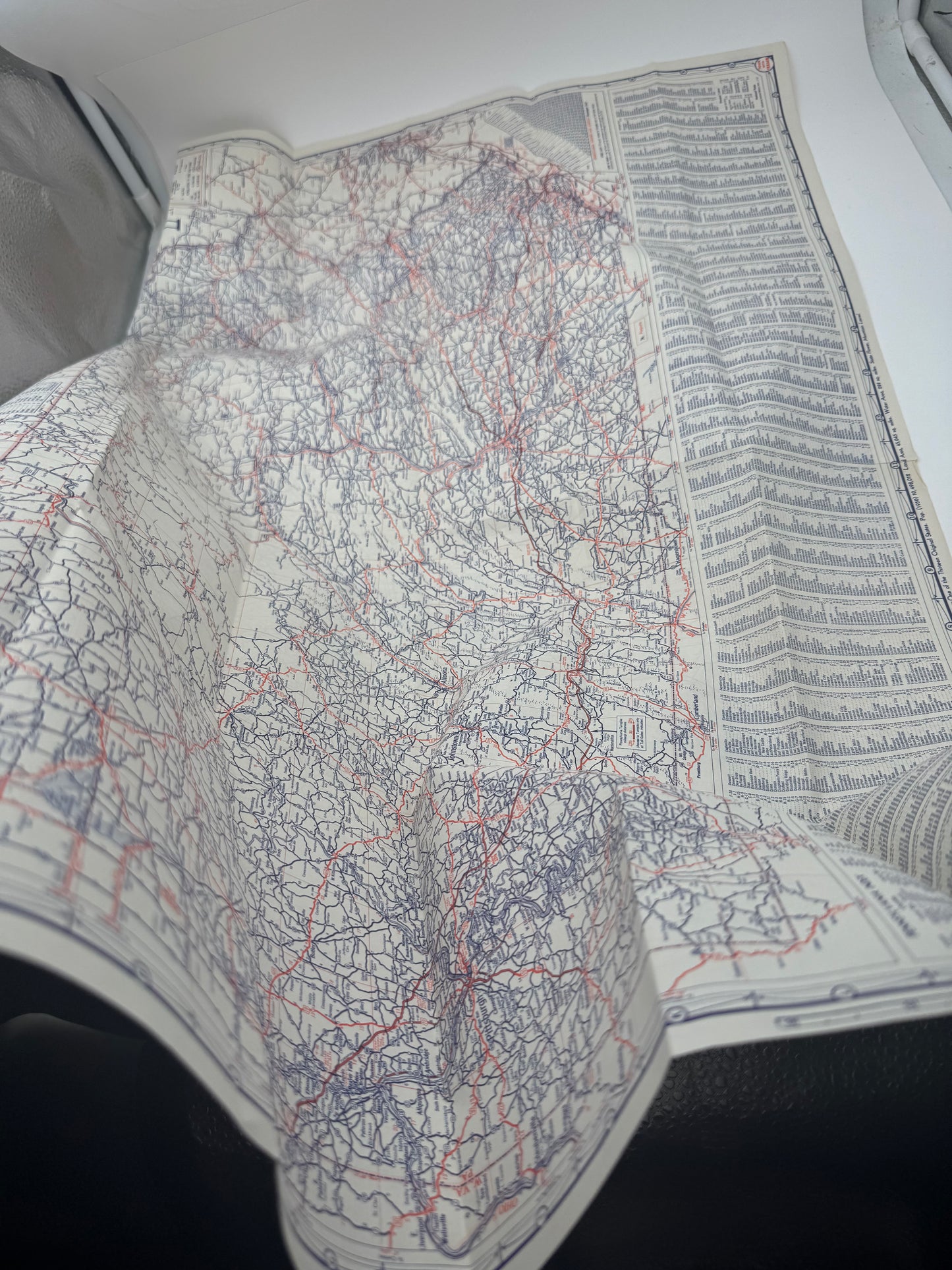 Vintage Road Map Texaco New Jersey PA NOS
