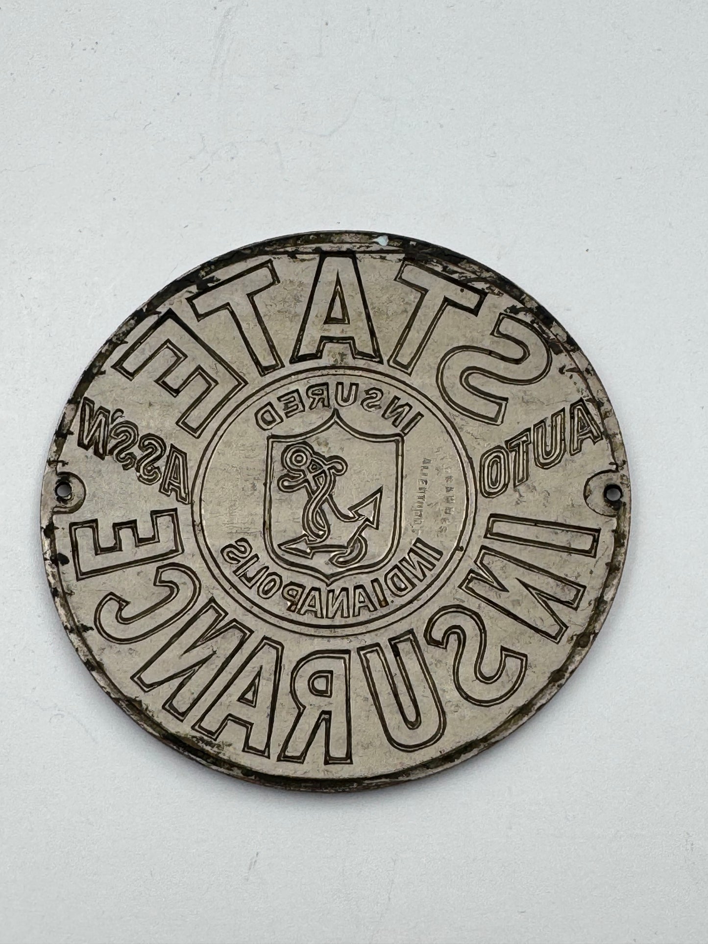 Vintage Indianapolis Indiana Insurance Badge
