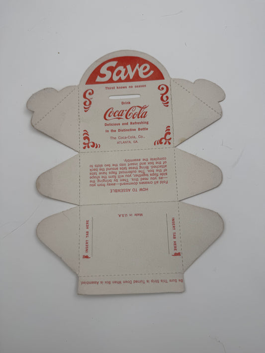 Vintage Coca Cola Bank Cardstock Never Folded / Used. NOS