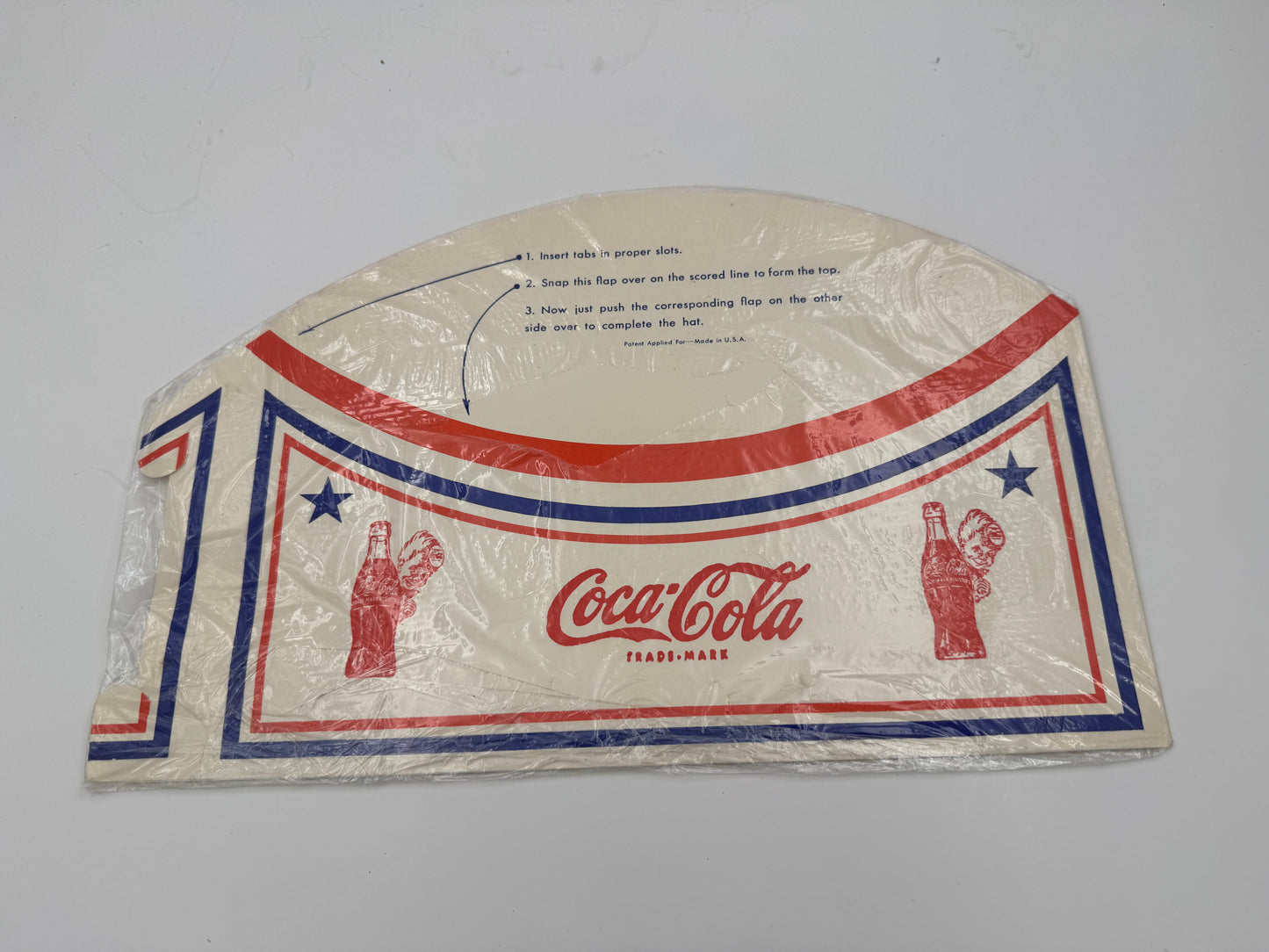 Vintage Coke Cap Squirt Boy and Bottle NOS