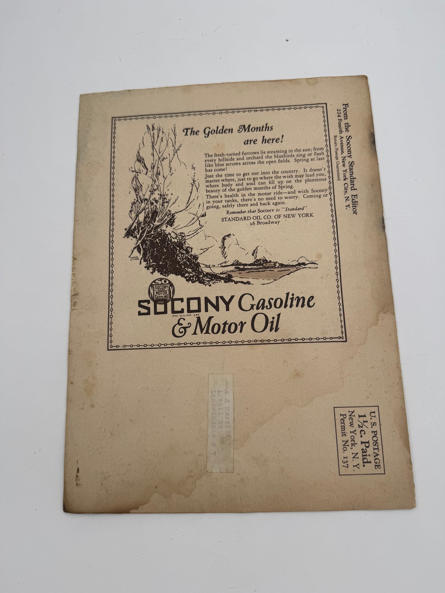 Vintage Socony Standard Magazine No. 1 Vol 1