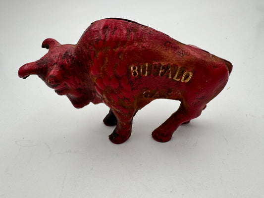Vintage Buffalo Gas Bank Cast Iron