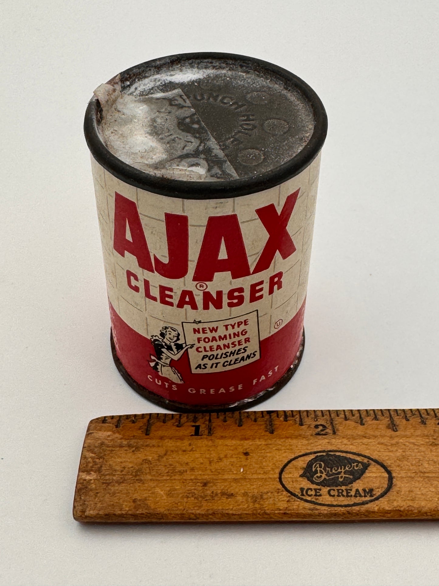 Vintage Ajax Cleaner Can New Old Stock Full Minty Fresh