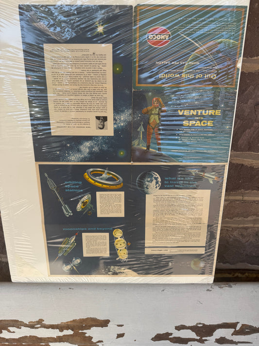 Vintage Amoco Space Mysteries Venture Into Space Road Map