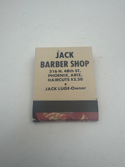 Vintage Pinup Matchbook Barbershop NOS