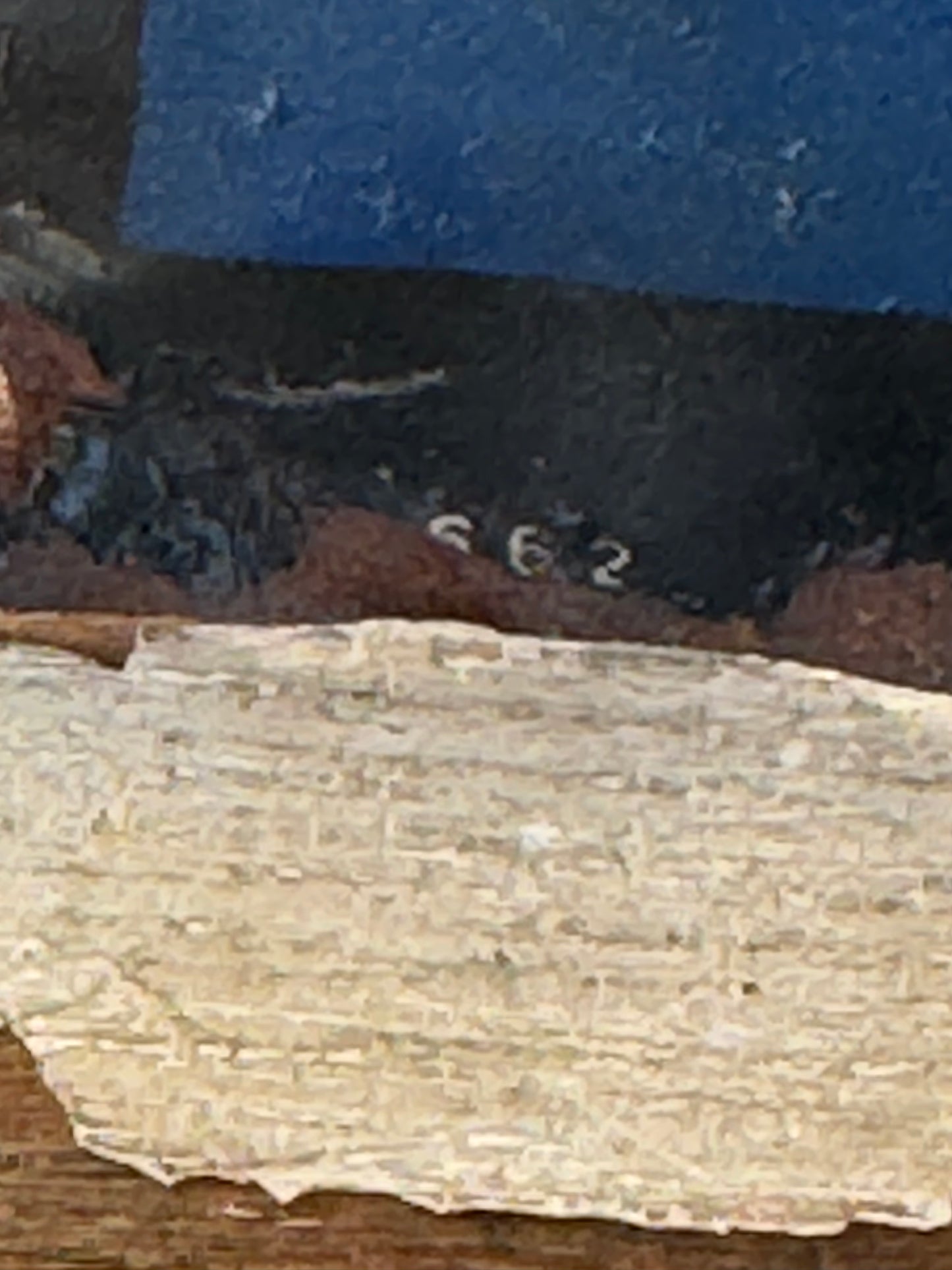 Vintage Models Tobacco Sign Wrinkly