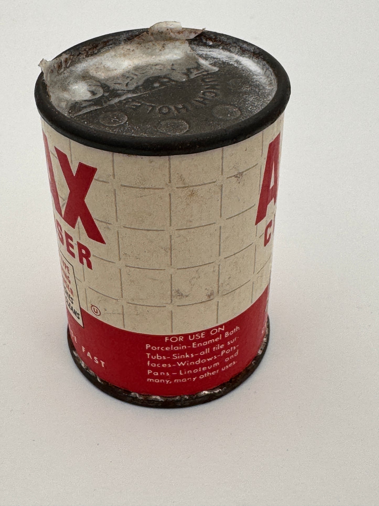 Vintage Ajax Cleaner Can New Old Stock Full Minty Fresh