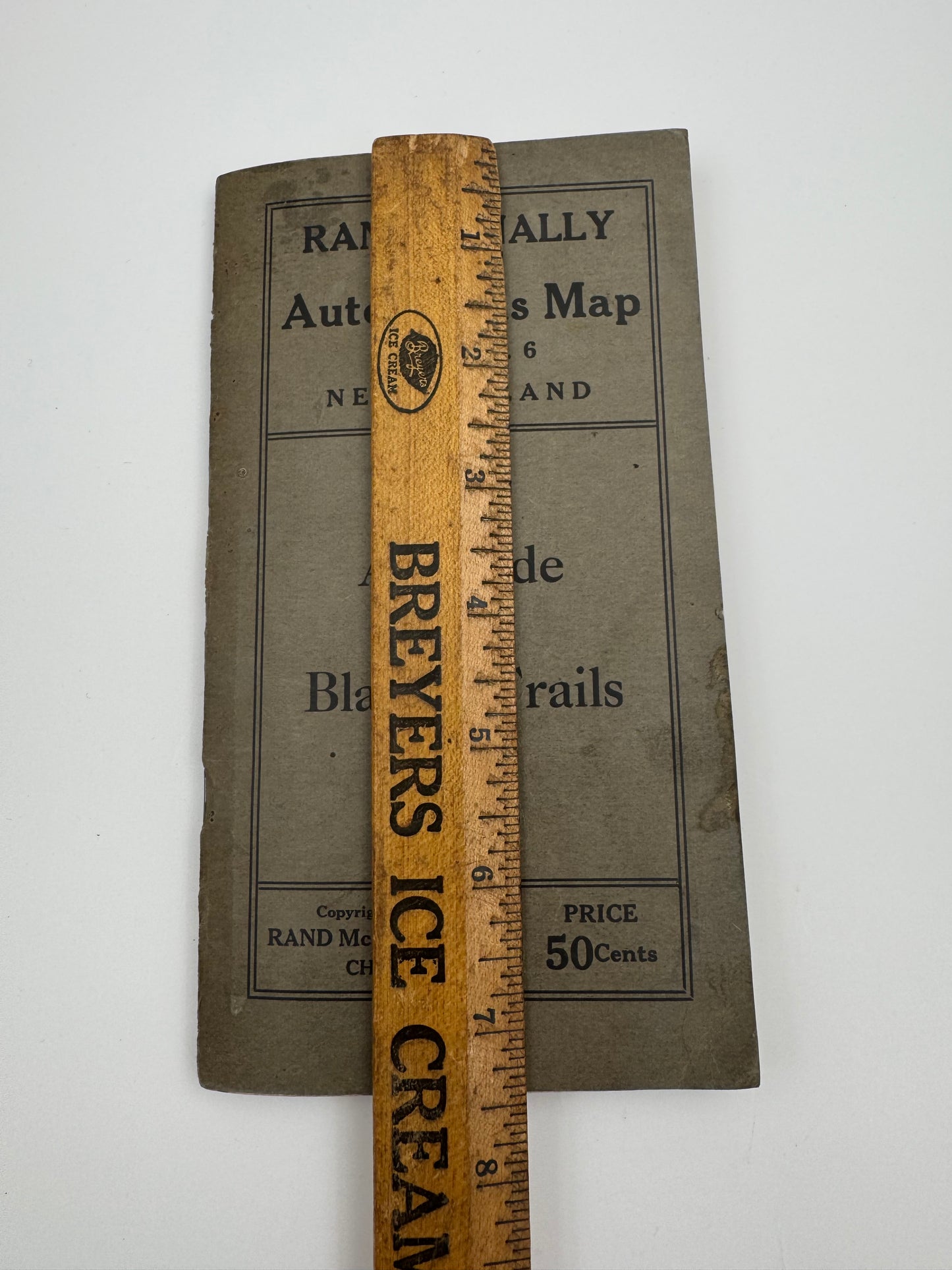 Vintage Road Map Guide To Blazed Trail