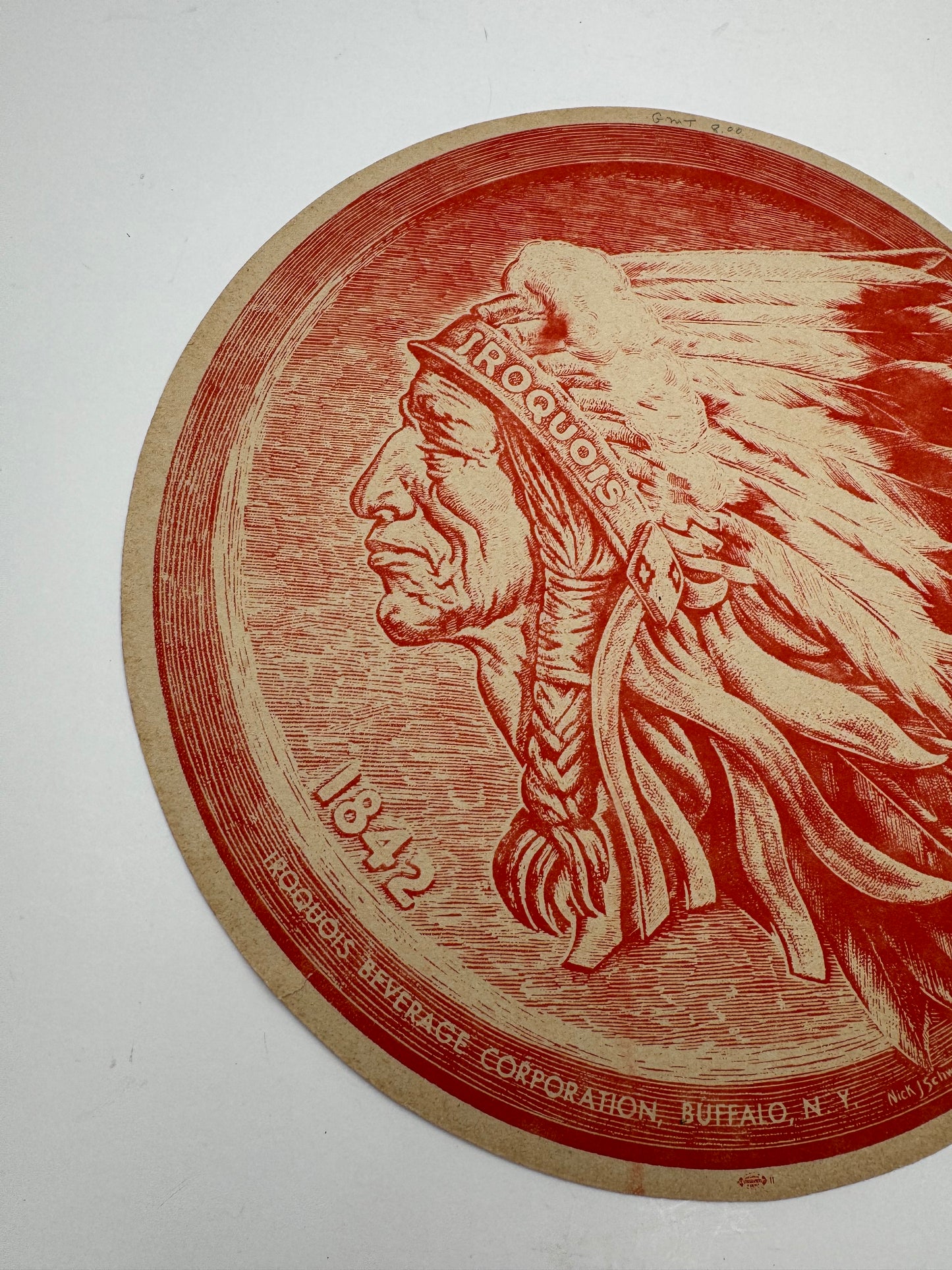 Vintage Iroquois Beer Tray Liner NOS￼
