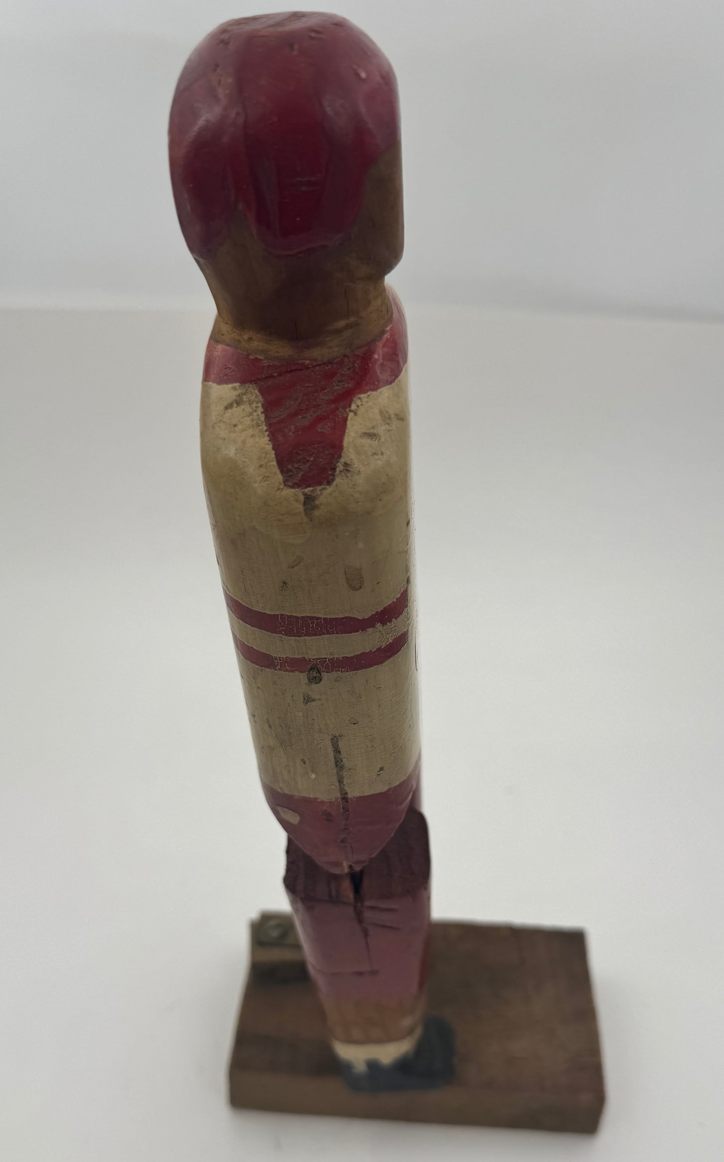 Antique Toy Hand Made Football Player Kicker #29