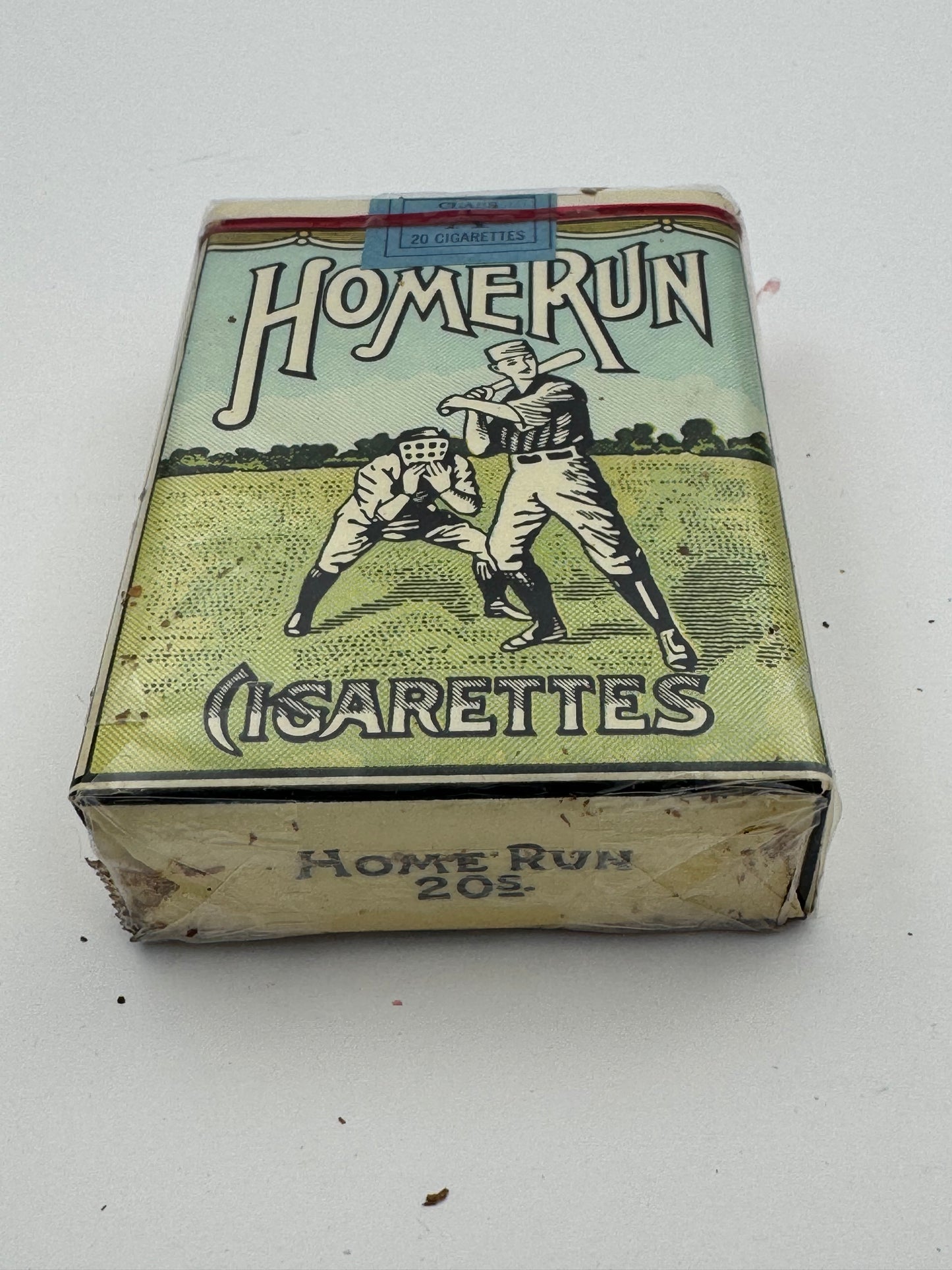 Vintage Home Run Cigarettes Pack Never Open 1966