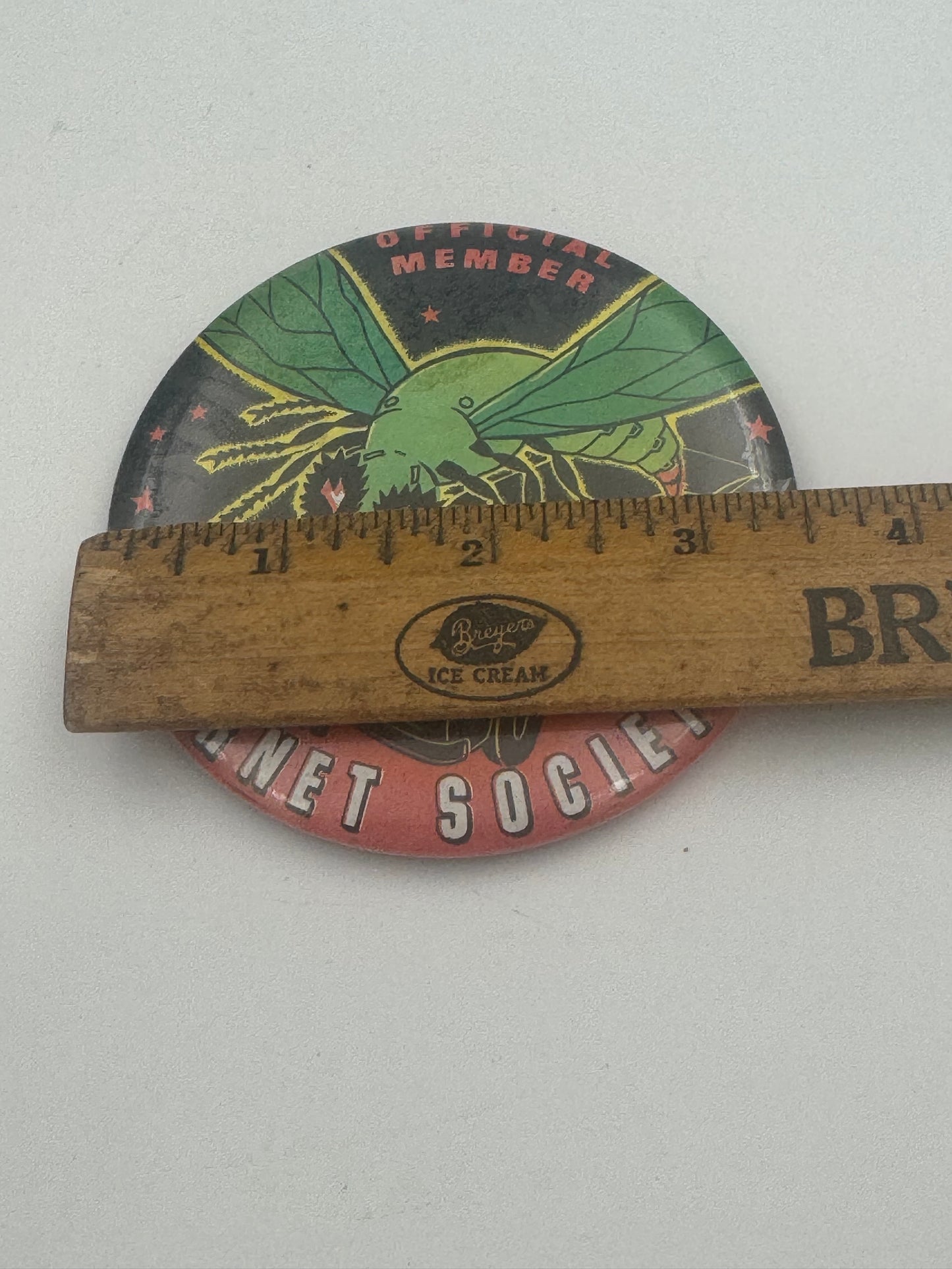 Vintage Green Hornet Button 1960s Action TV Show.