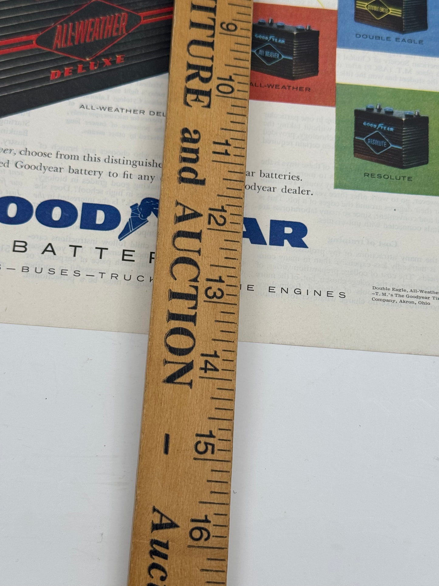 Vintage Goodyear Batteries Ad