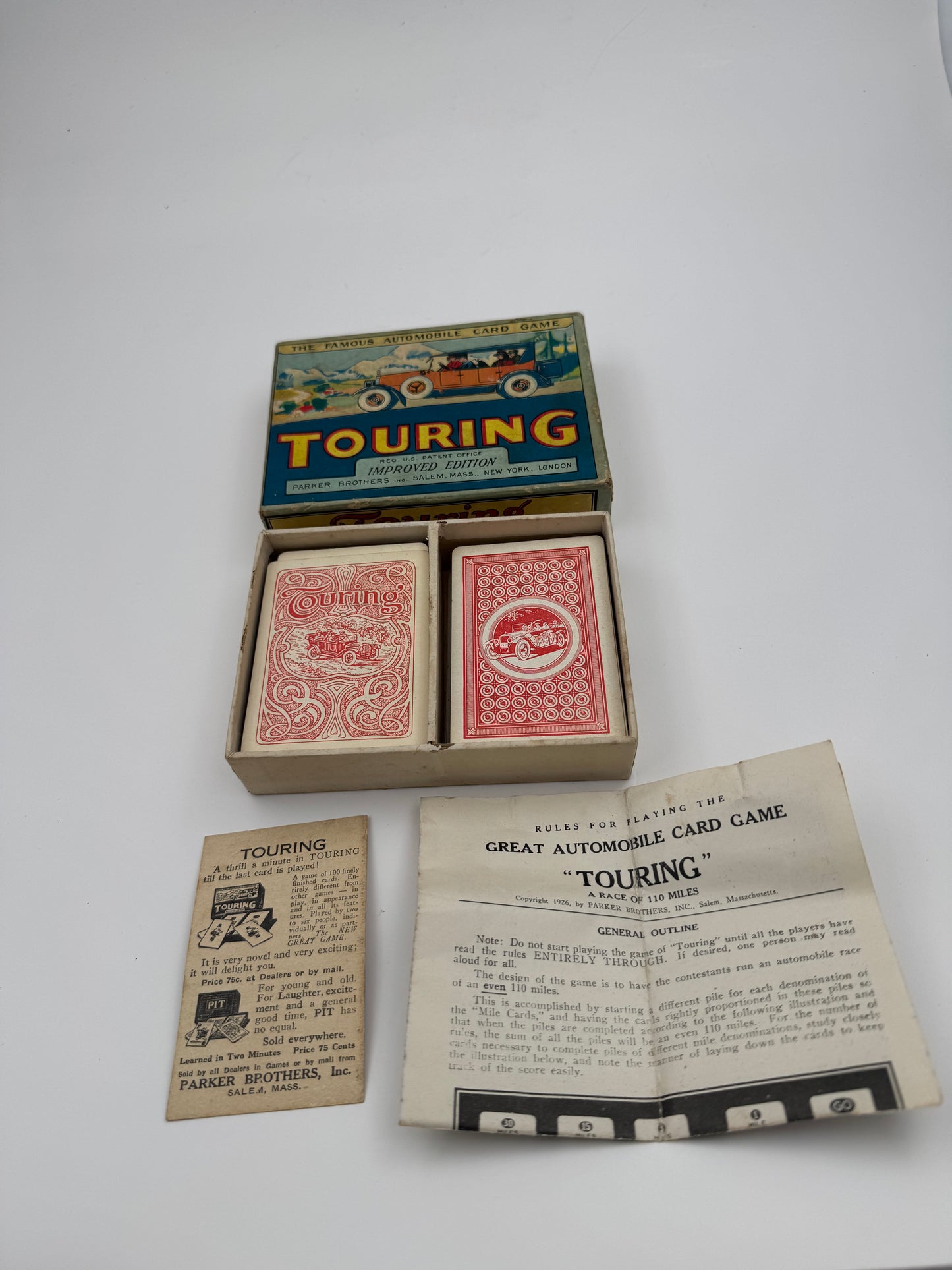 Vintage Touring Automobile Card Game Complete