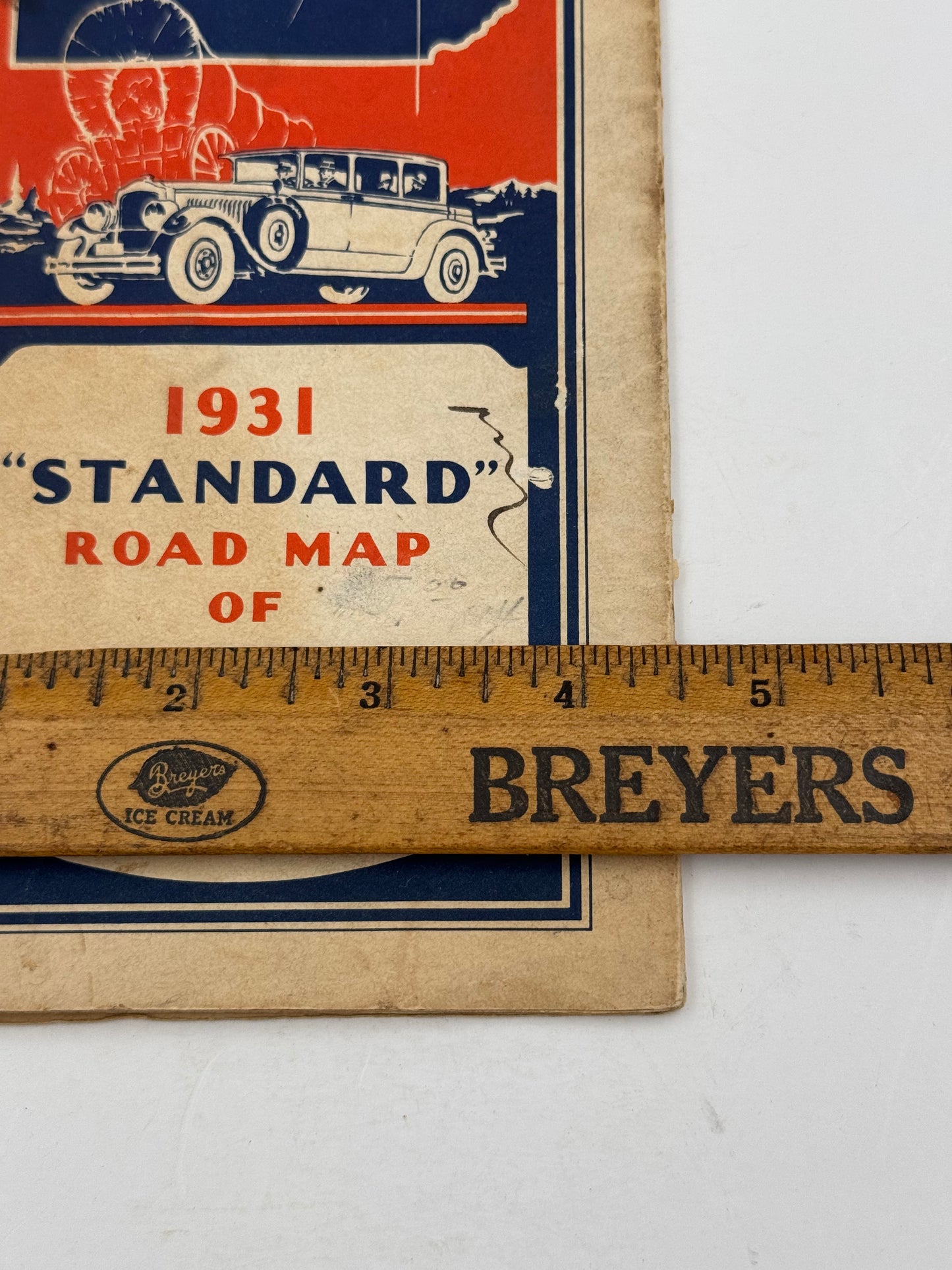 Vintage Standard Oil Road Map Pennsylvania 1931