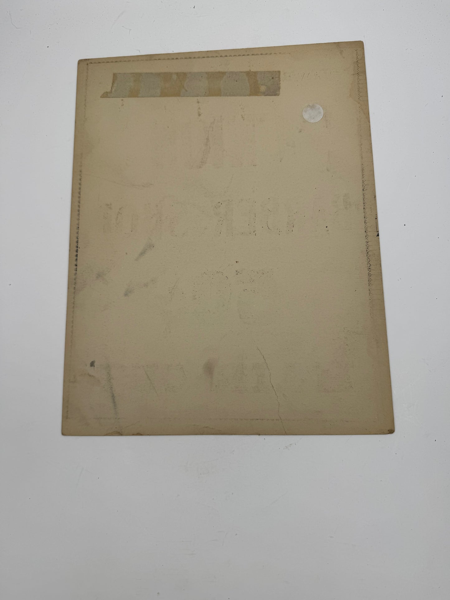 Vintage Barbershop Sign 50 Cent Hair Cut Cardstock