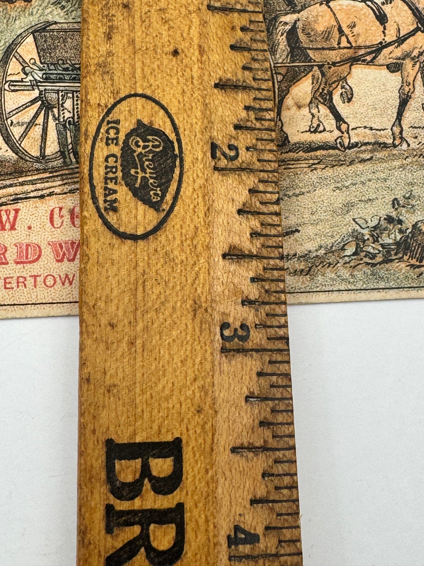 Vintage Trade Card Farmer Teaches Dogs To Plow