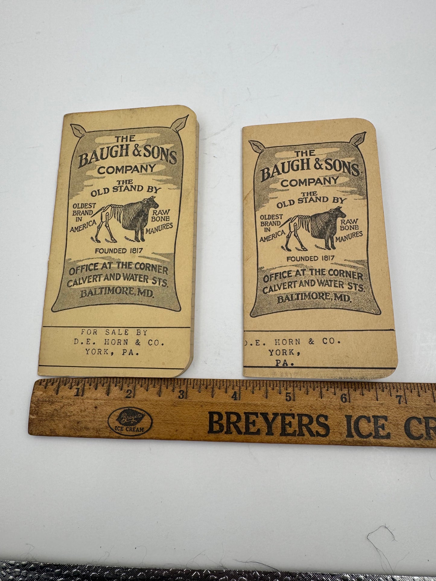 Vintage Baugh & Sons Notebook Farmers.