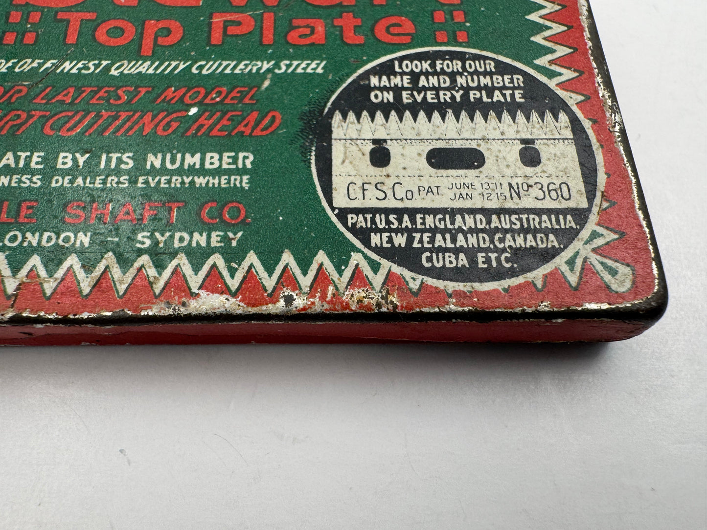 Vintage Stewart Razor Blade Tin