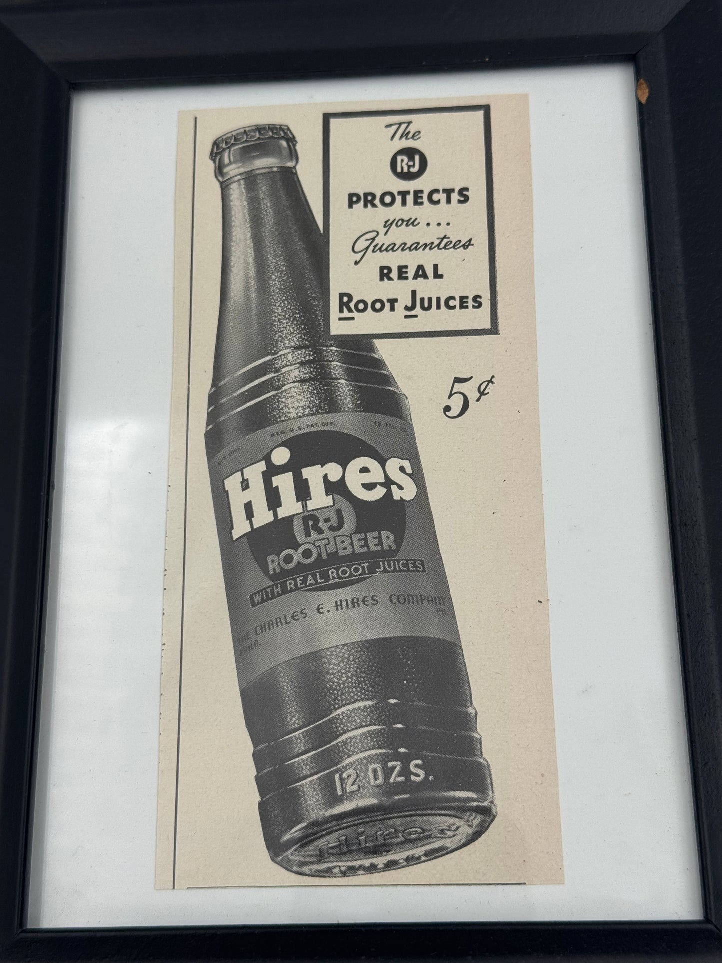 Vintage Hires Root Beer 5 Cent Ad