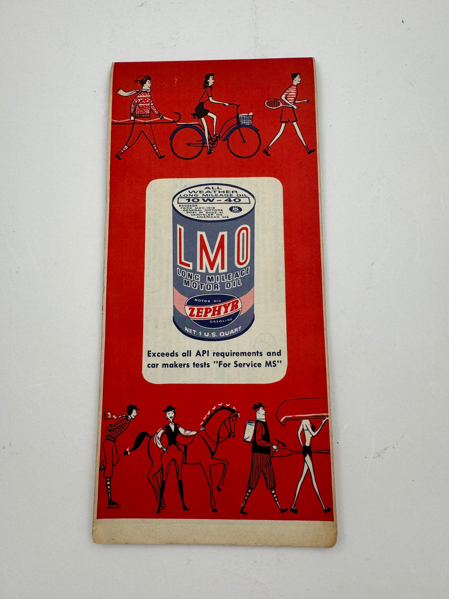 Vintage Zephyr Gasoline Roadmap Illinois, ￼1971 Used Rare