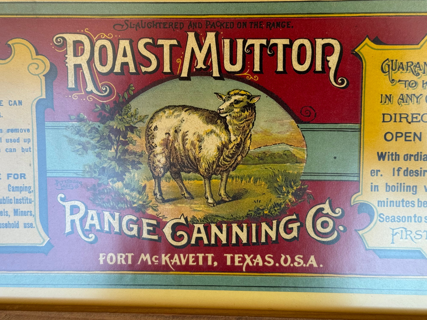 Vintage Advertising Label Range Canning Co Amazing Graphics