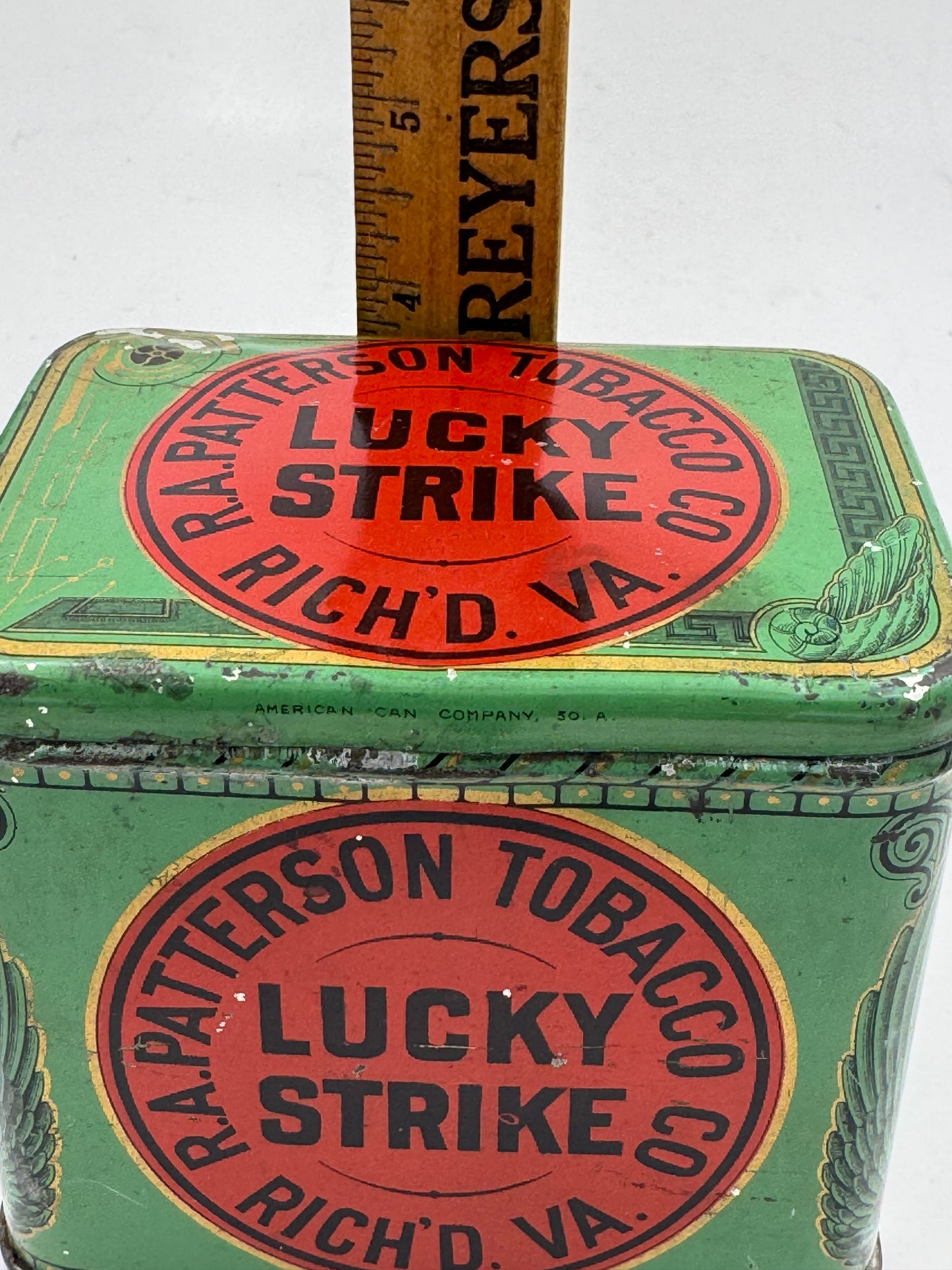 Vintage Lucky Strike Tobacco Tin 1 Pound