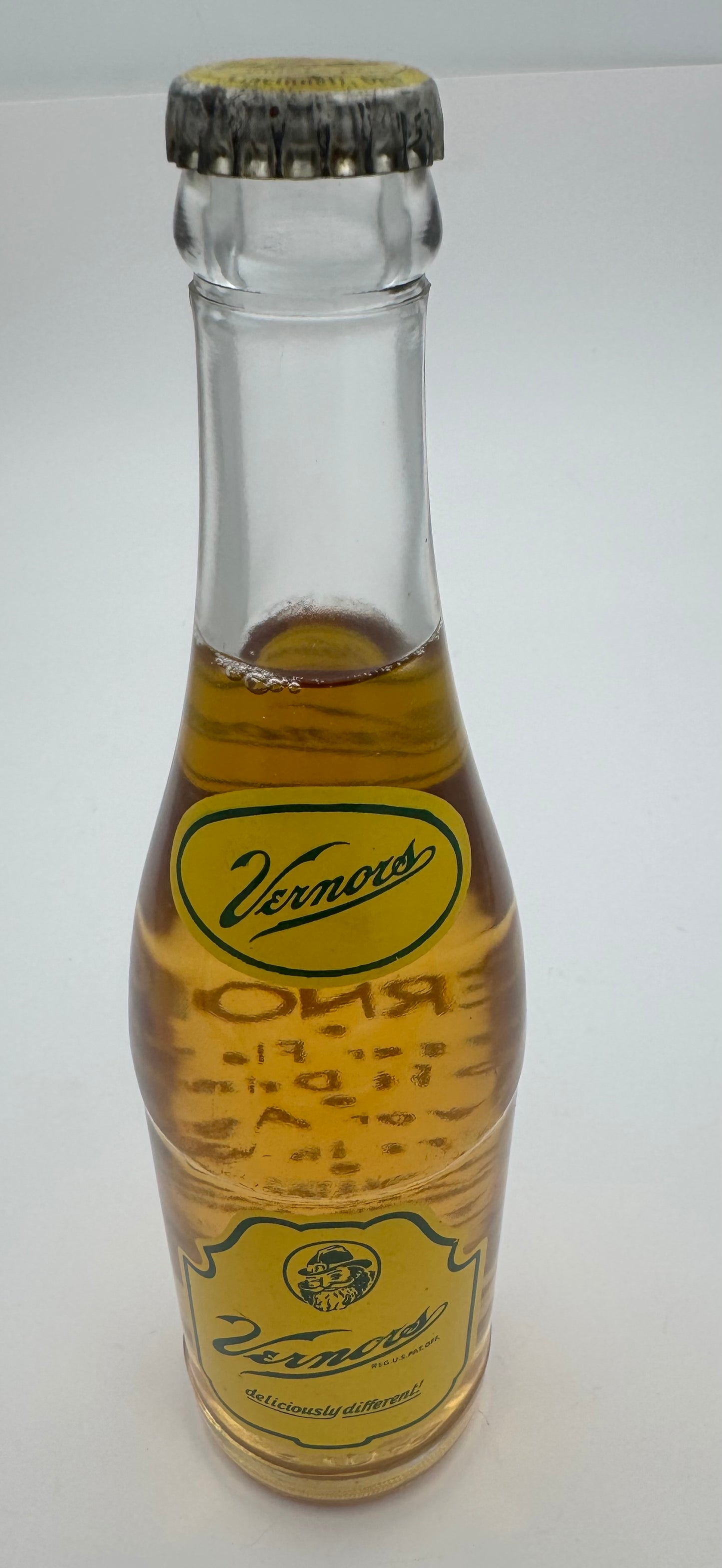 Vintage Vernors Soda Bottle Full
