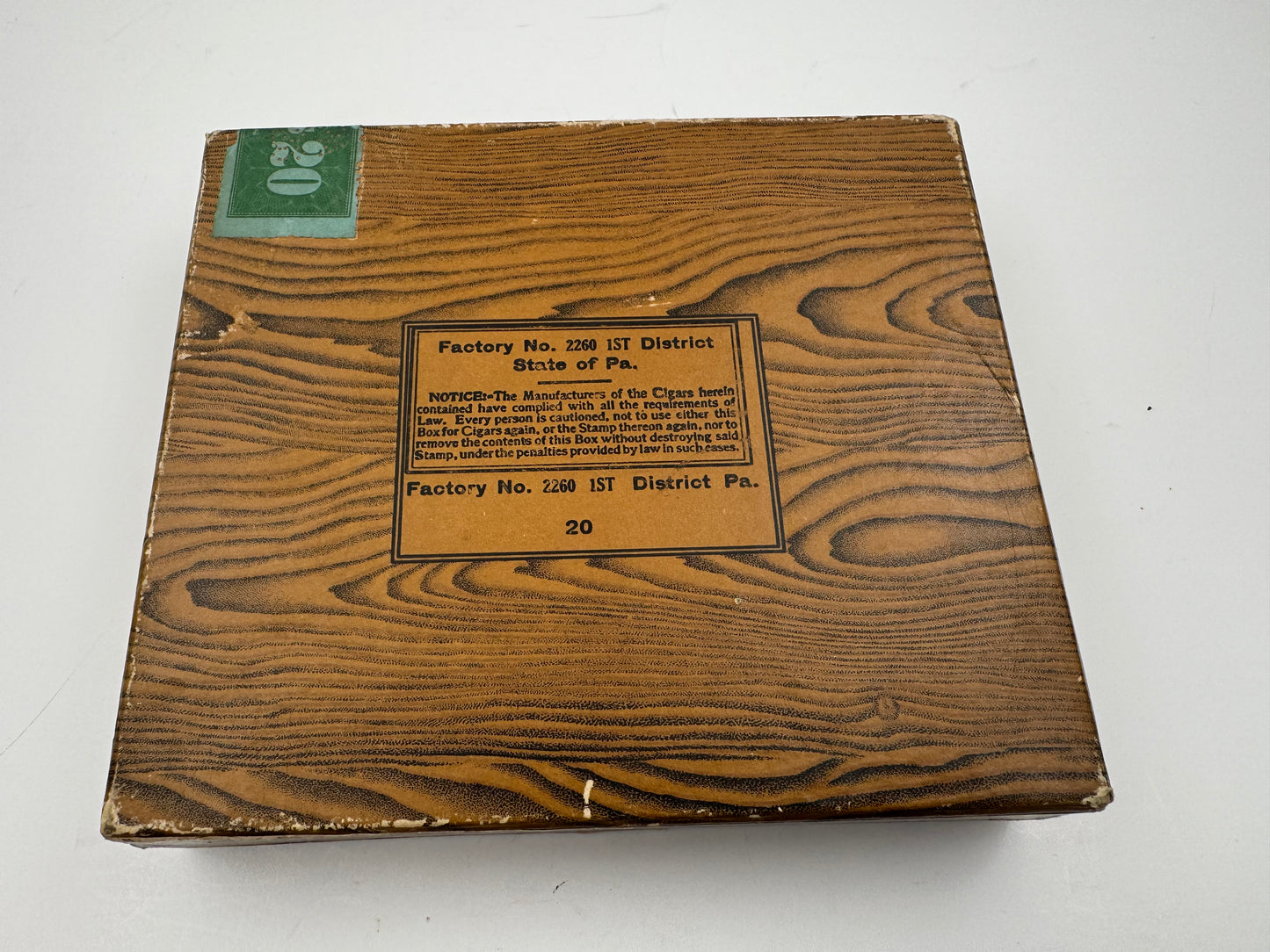 Vintage White Owl Cigars Box Empty