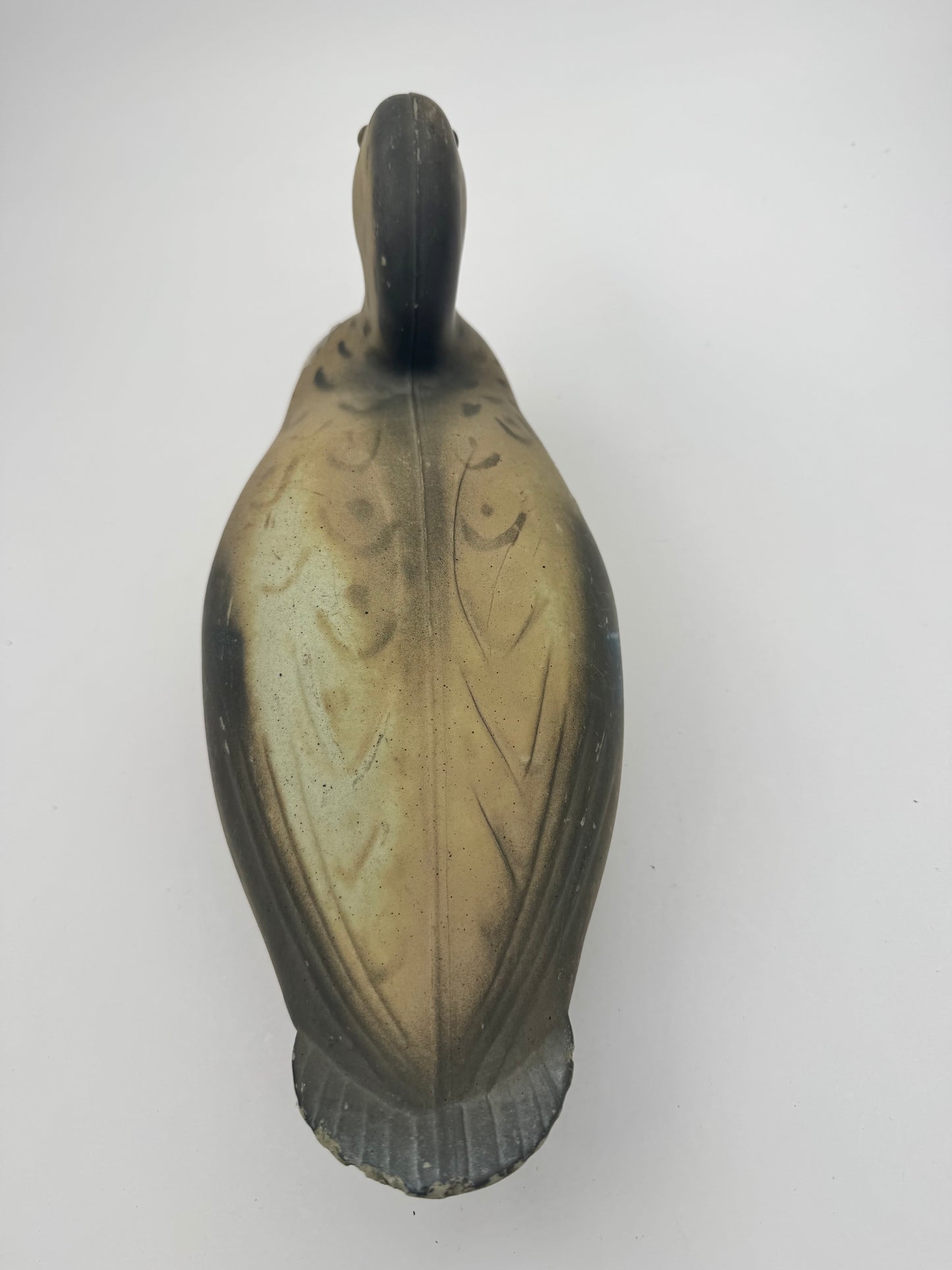 Vintage Duck Decoy Carrylite Glass Eyes Some Wear Noted