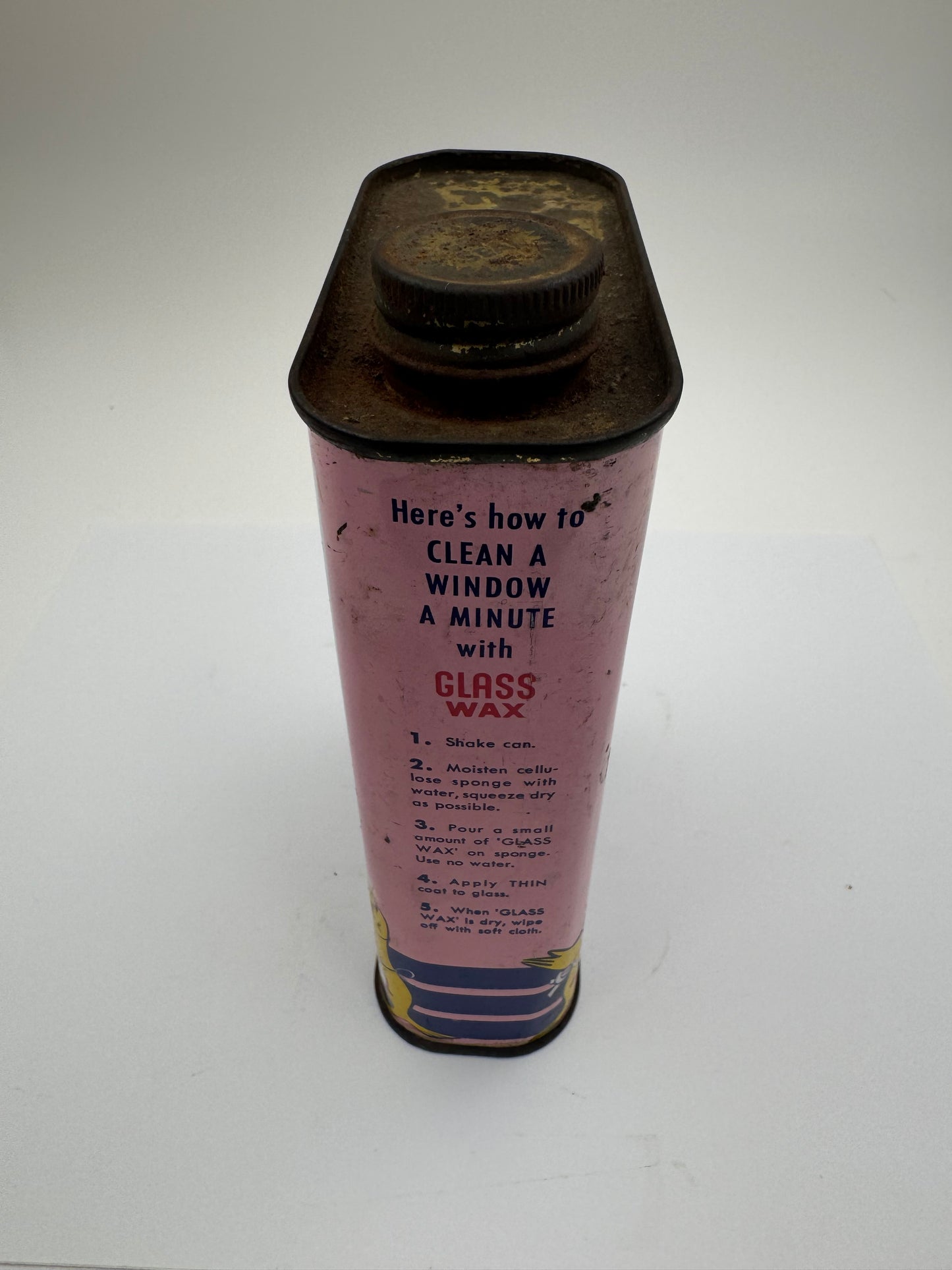 Vintage Car Wax Can Gold Seal Full