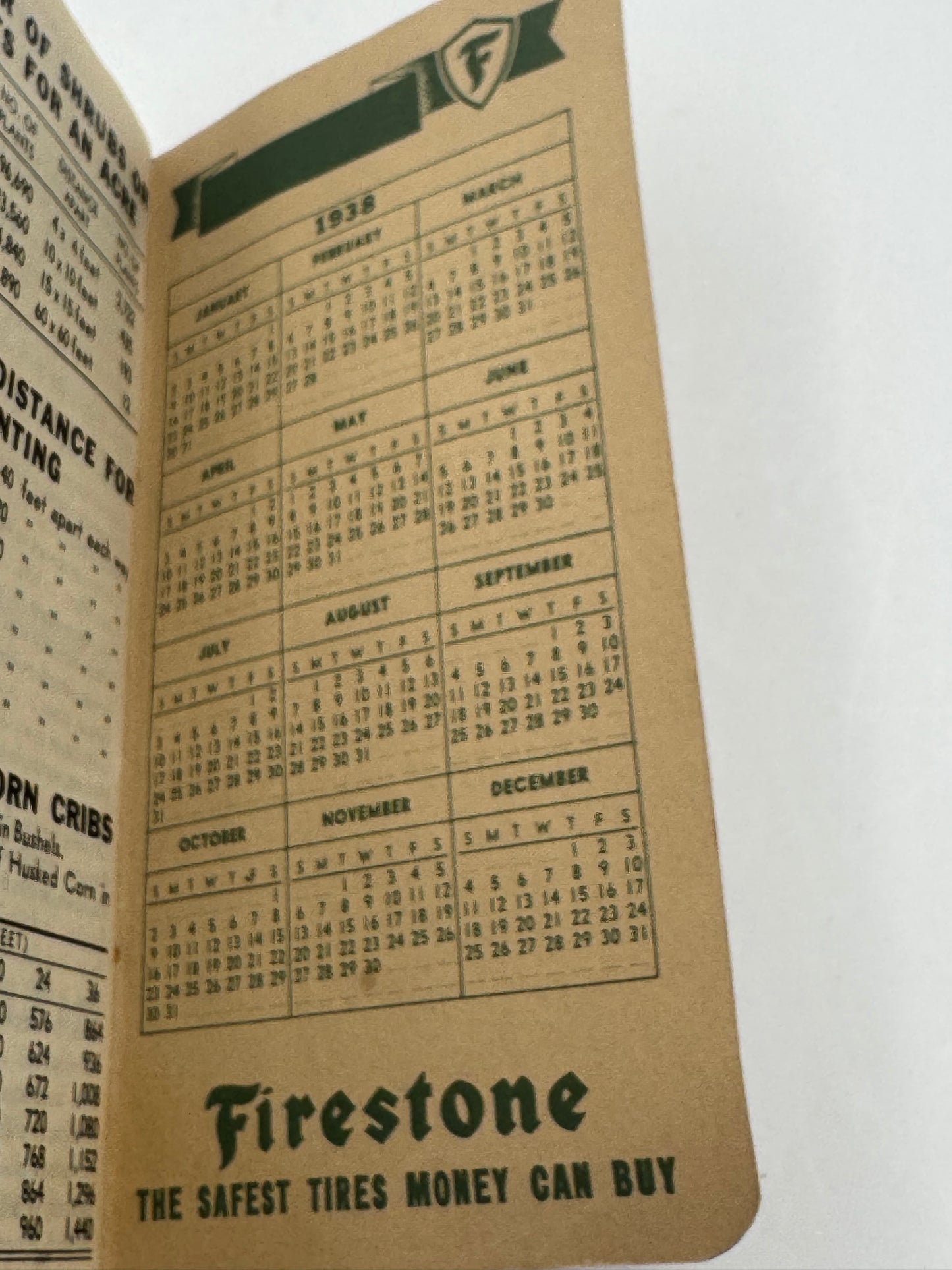 Vintage Firestone Tires Farm Notebook NOS