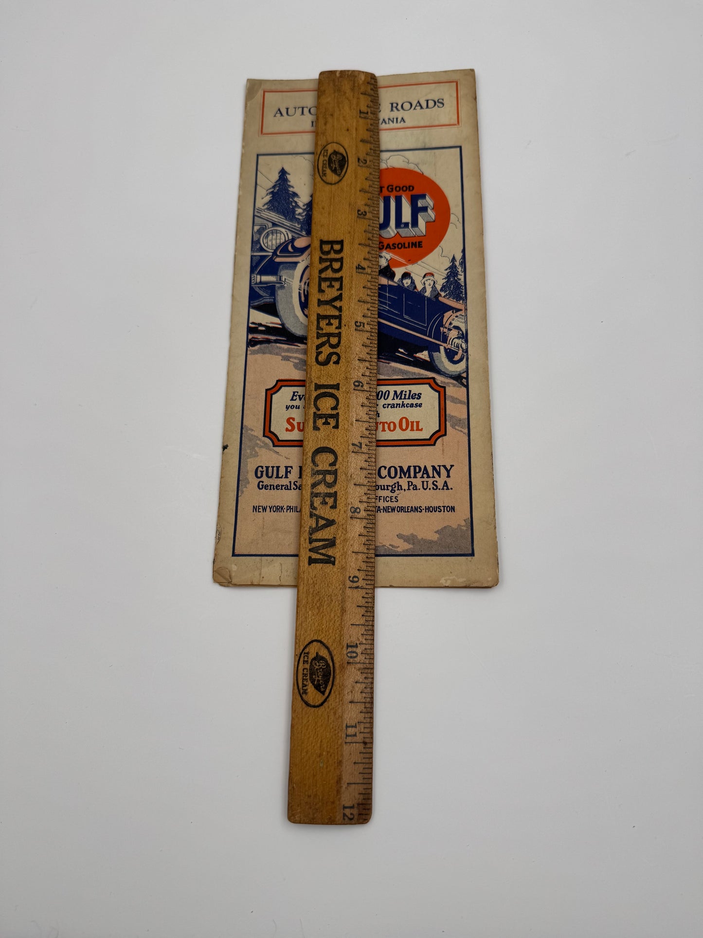 Vintage Gulf Roadmap 1930s