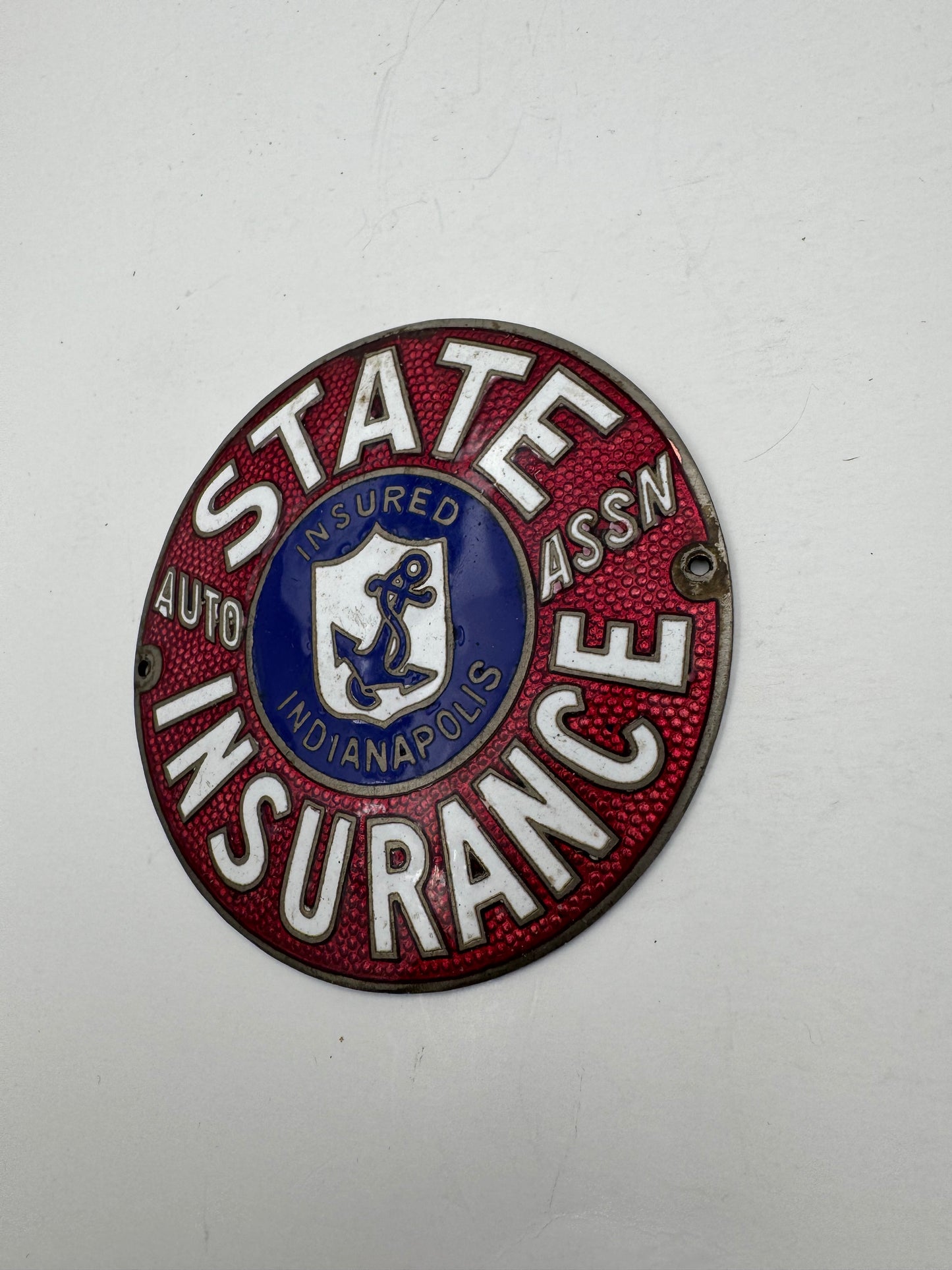 Vintage Indianapolis Indiana Insurance Badge