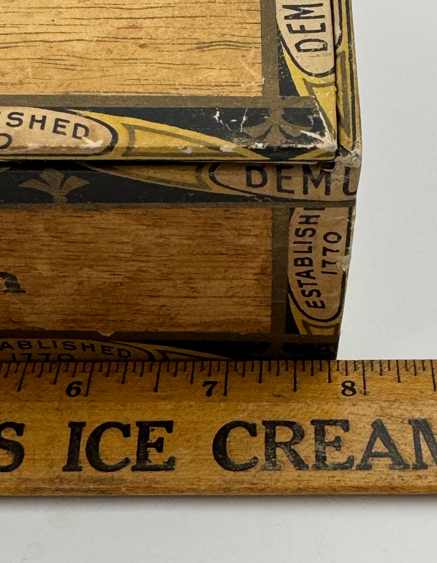 Vintage Golden Lion Cigar Box Demuth’s