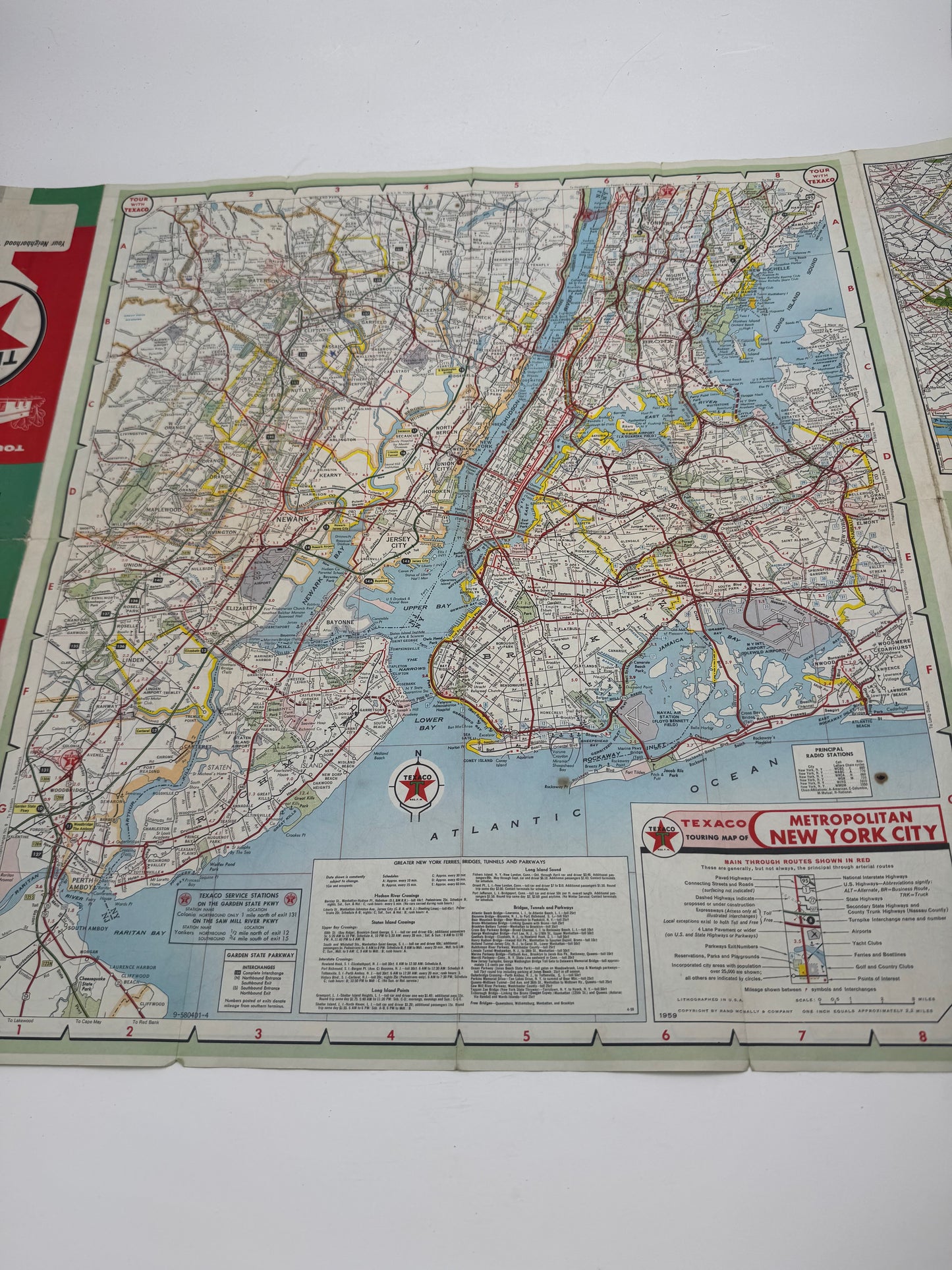 Vintage Roadmap Tour With Texaco 1959 New Jersey