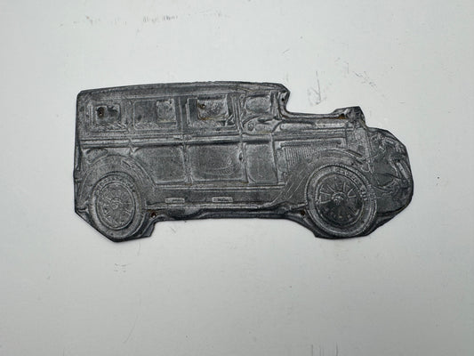Vintage Automobile Print Block 1930s Right Facing