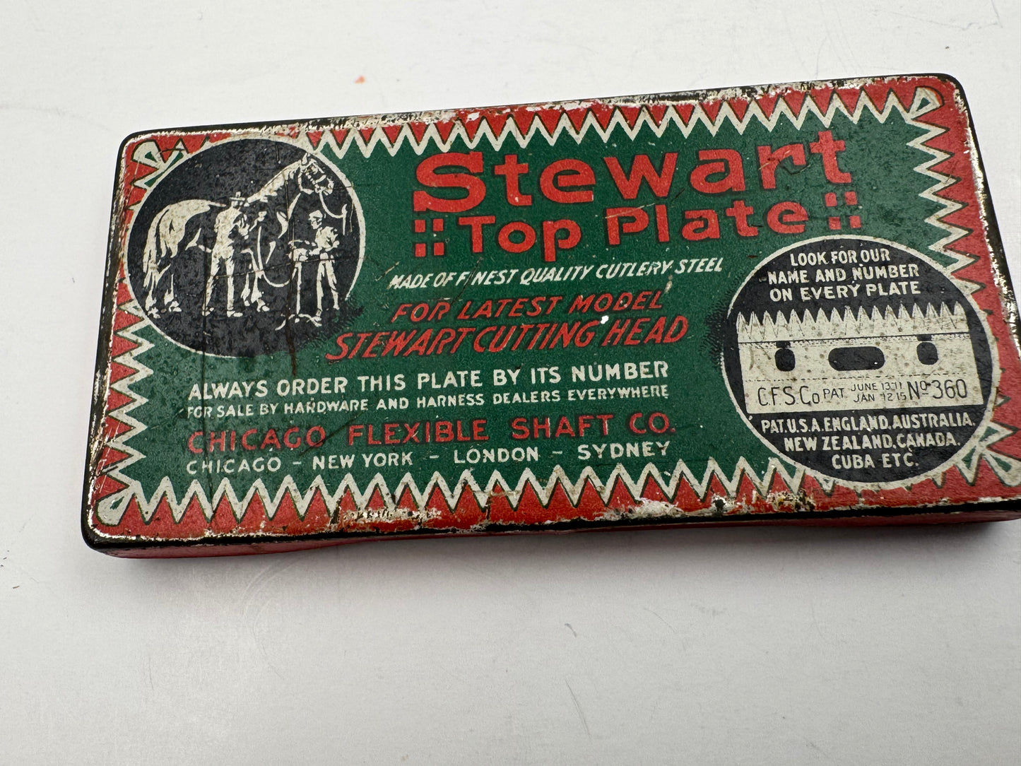 Vintage Stewart Razor Blade Tin