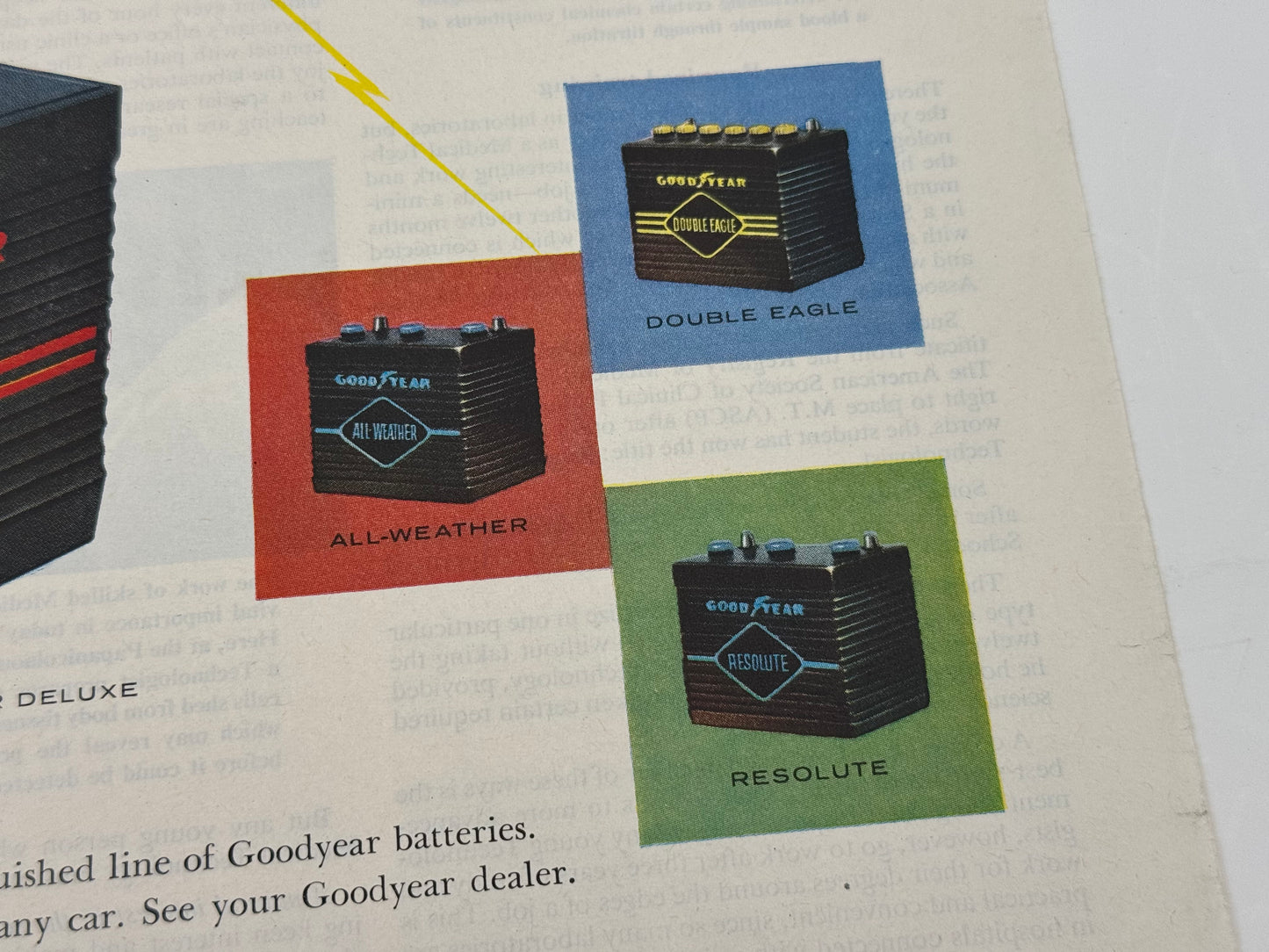 Vintage Goodyear Batteries Ad