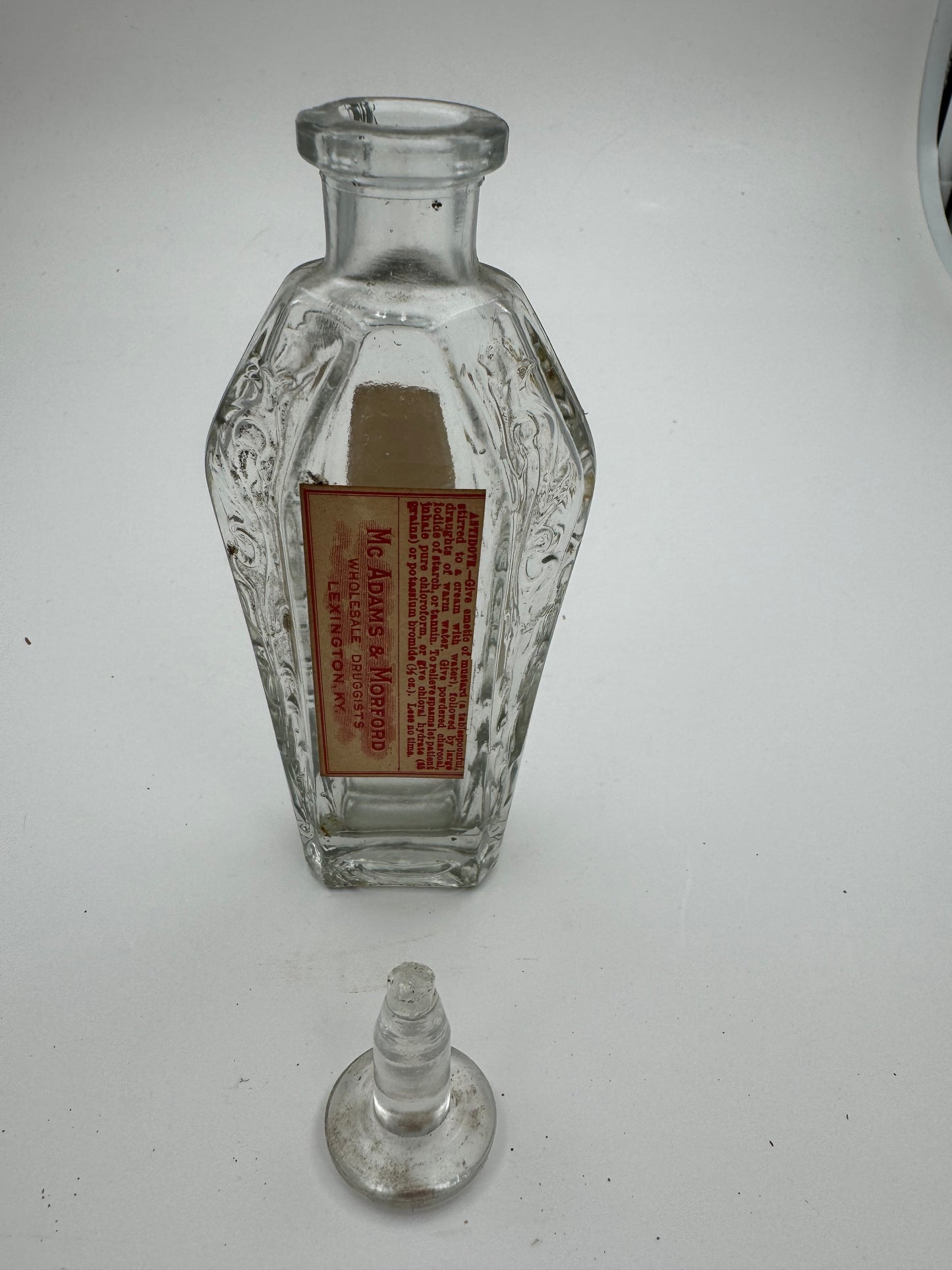 Vintage Perfume Bottle With Poison Labels