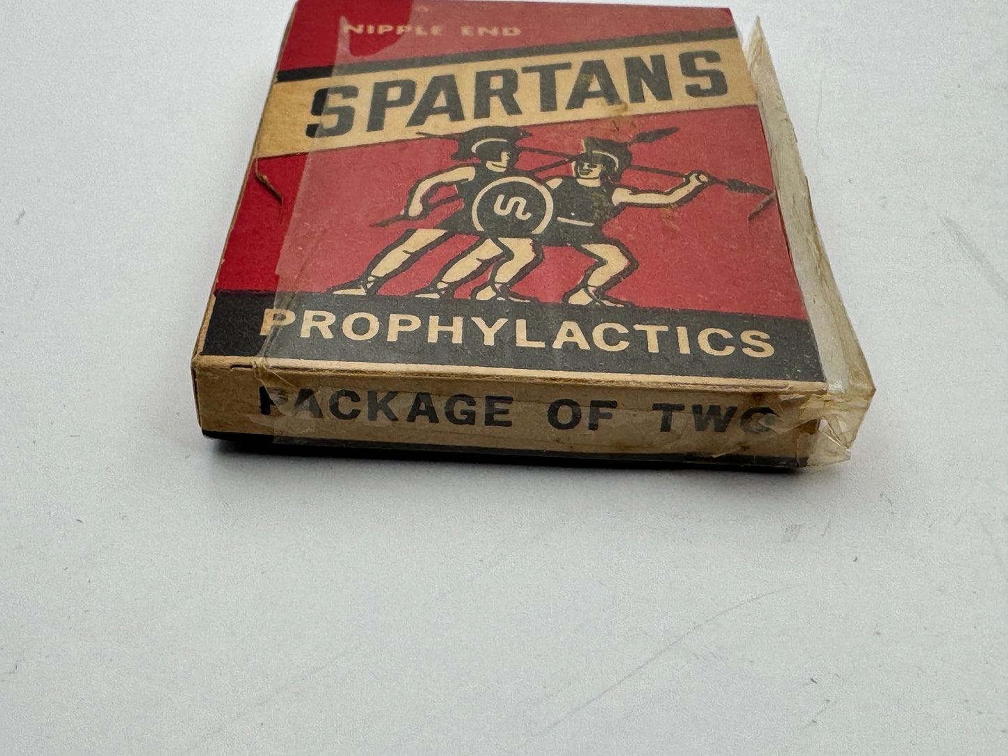 Vintage Spartans Condom Pack Full Unused Roman Theme